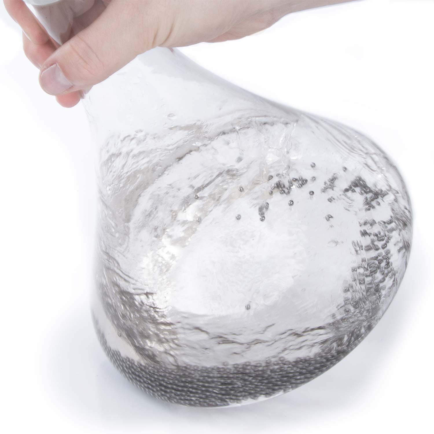 1000 Reinigungskugeln aus Edelstahl Reinigungsperlen für Glasgefäße