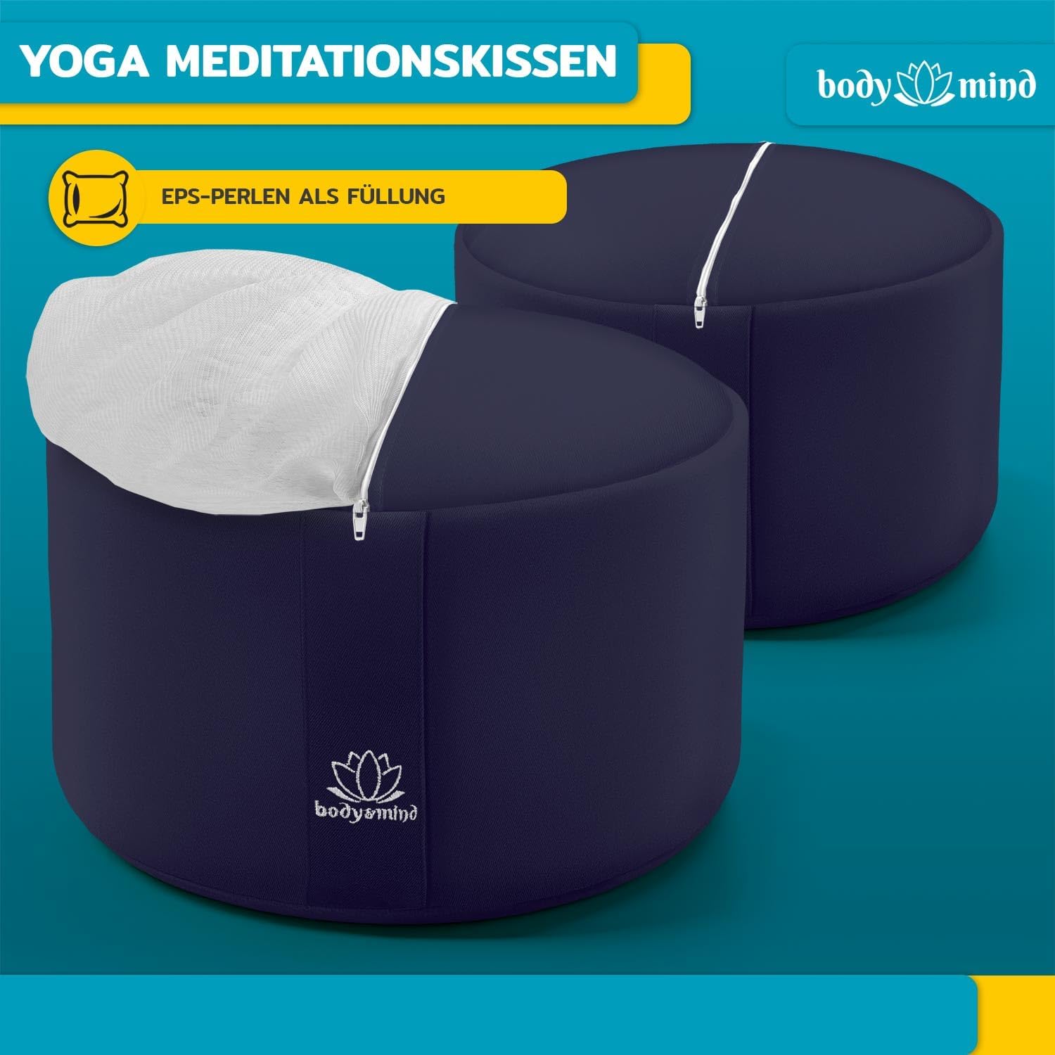 Yoga Meditationskissen - Ergonomisches Bodenkissen zur Entspannung