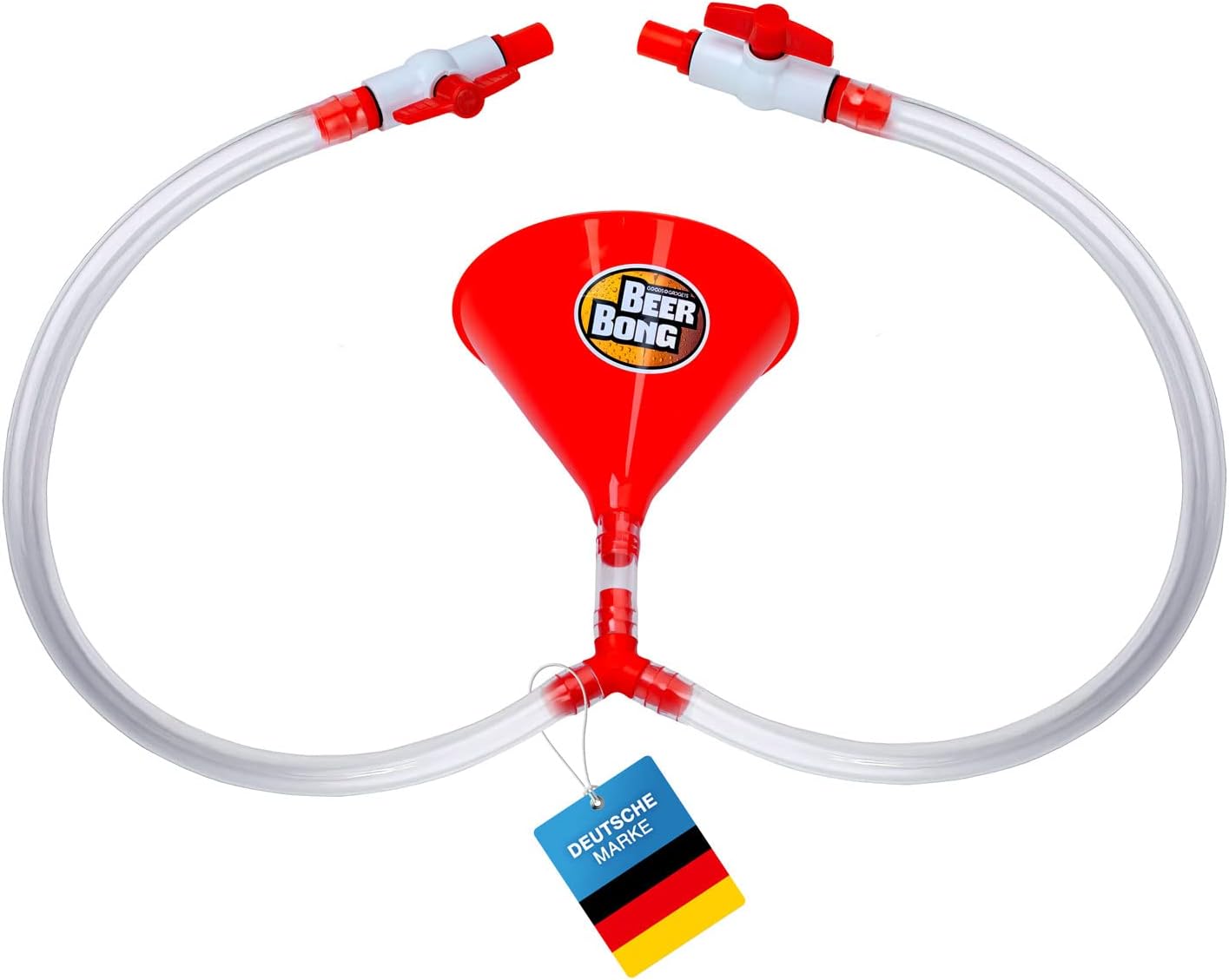 Bierbong Trichter - Party Bierstürzer mit Ventil & Schlauch