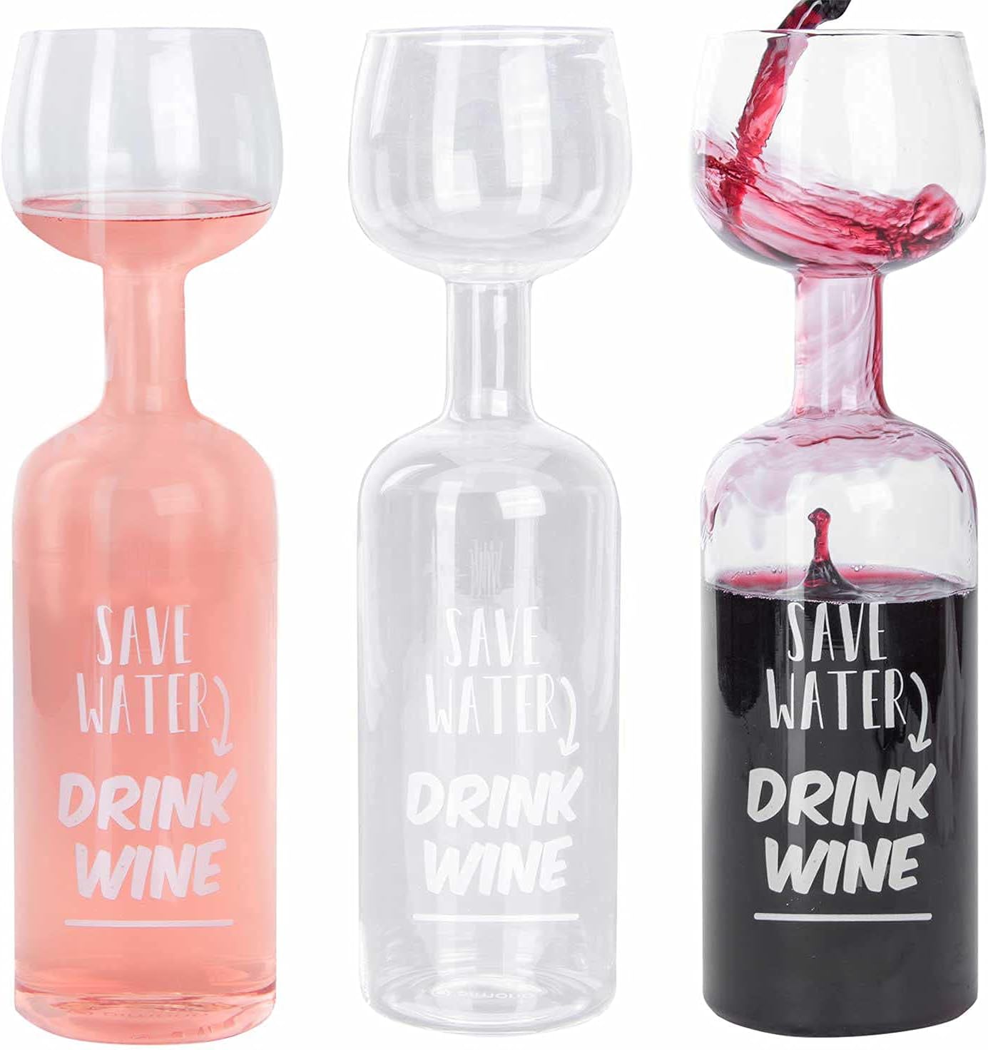 Jumbo Weinglas 750ml - Weinflasche XXL - Lustiges Geschenk