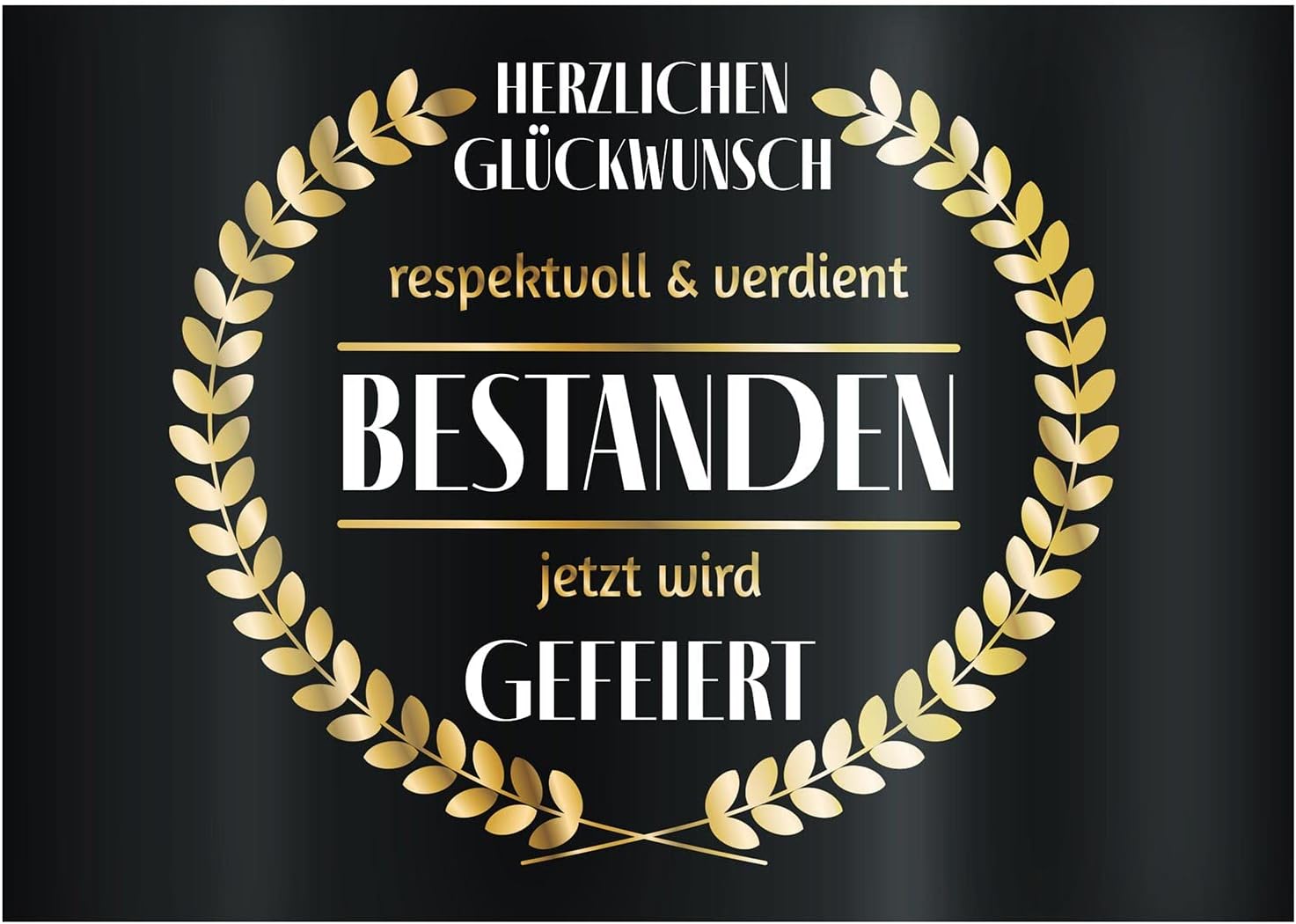 3x Flaschenetikett Verdient Bestanden – Geschenk für Prüfungen