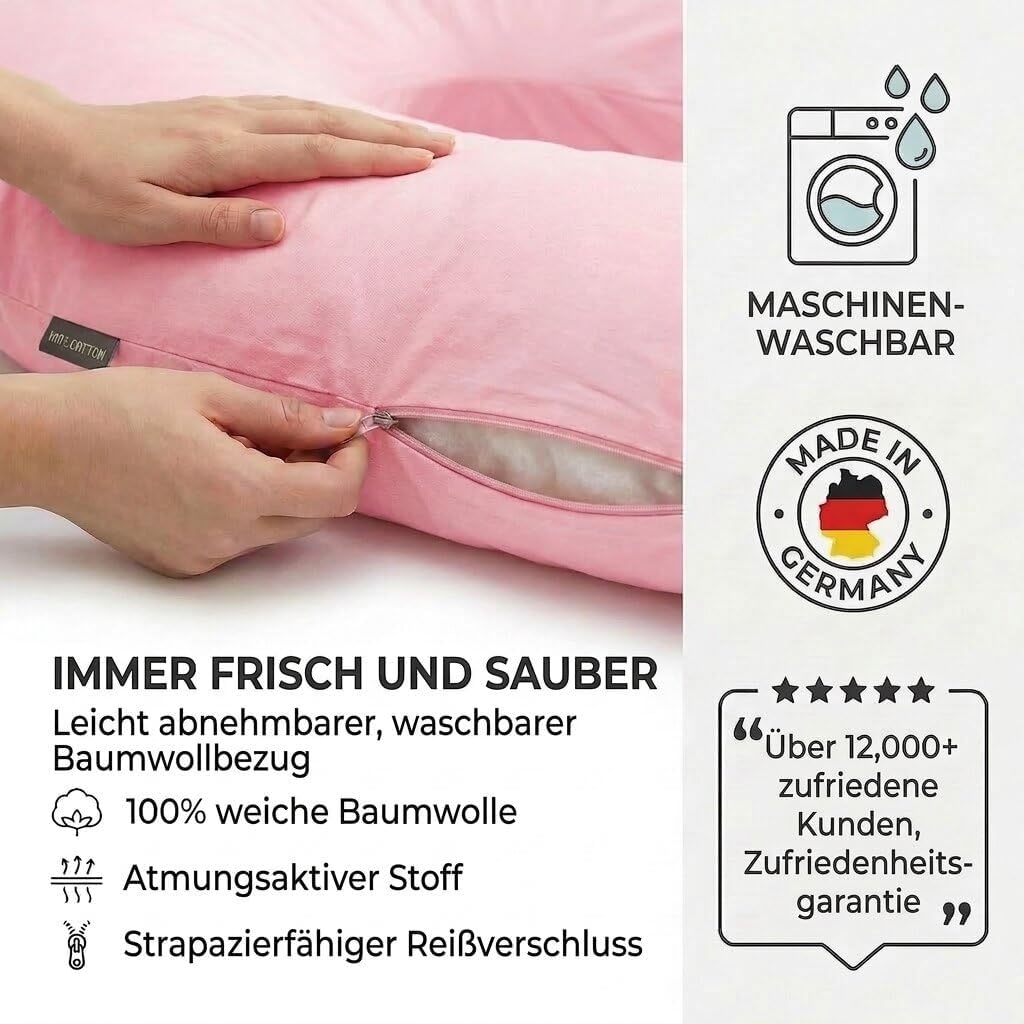 U-Form Schwangerschaftskissen & Seitenschläferkissen Stillkissen