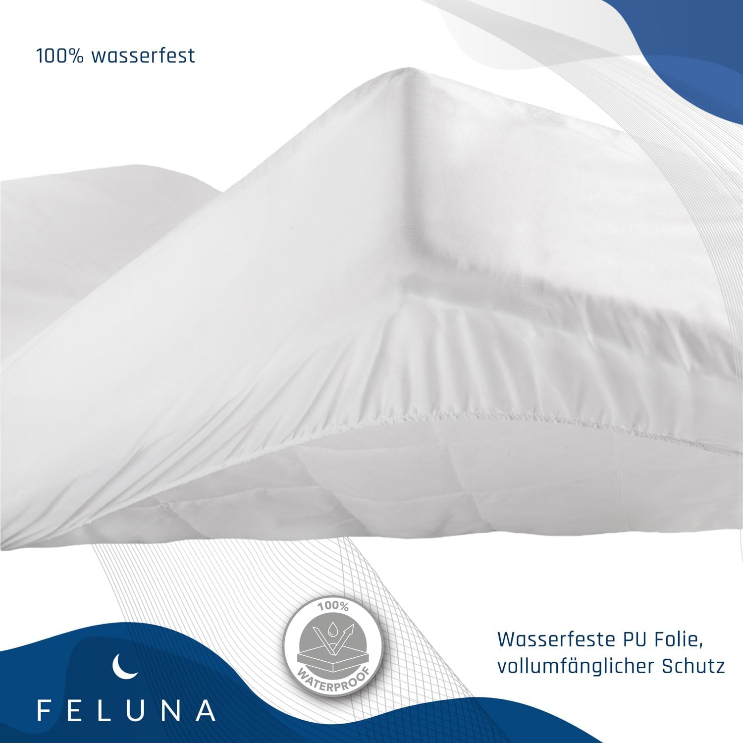 Molton Matratzenschoner 140x200cm - Wasserdichte Betteinlage