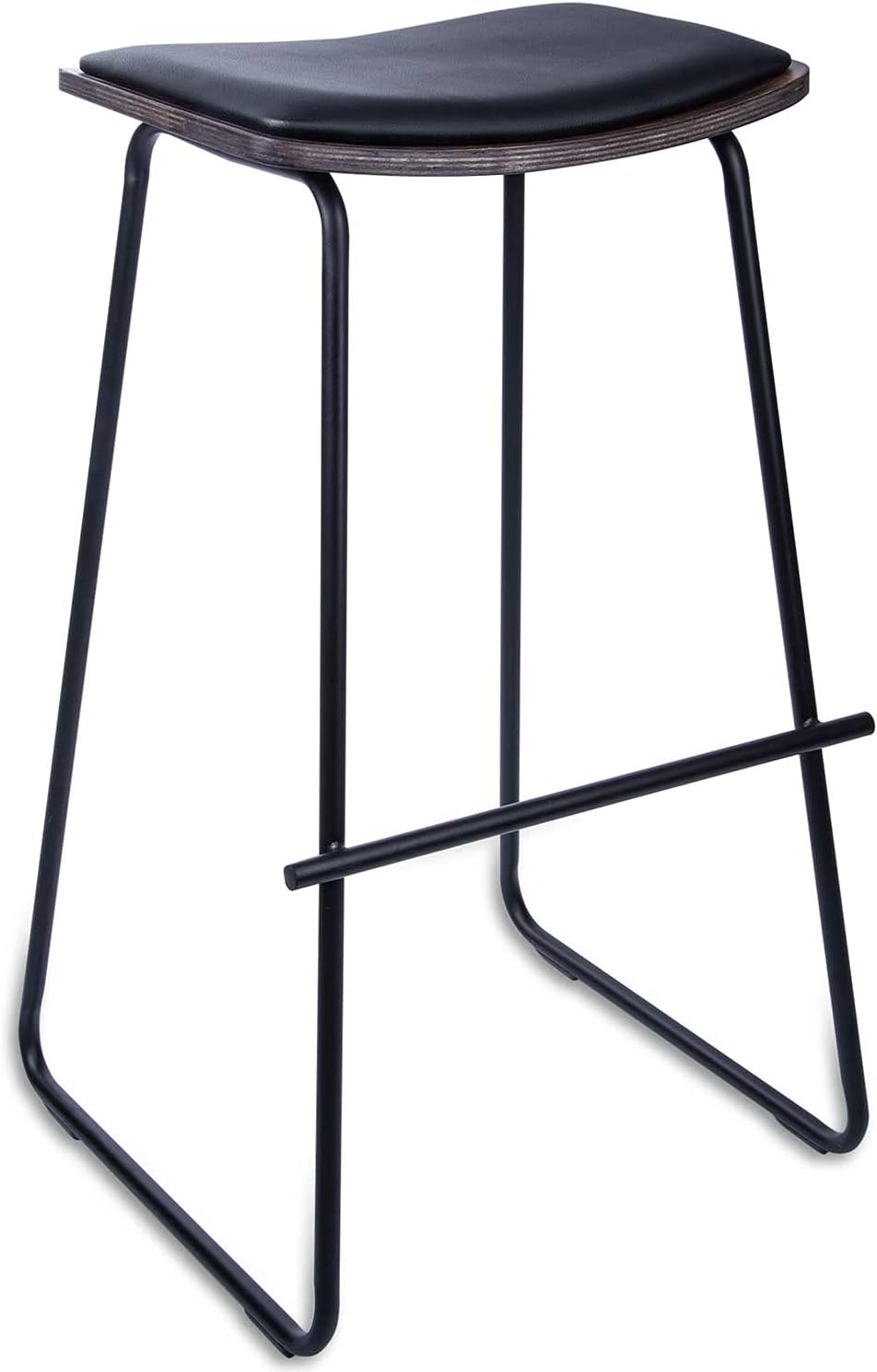 #LAZE Barhocker Metall & Kunstleder – Moderner Barstuhl 77 cm