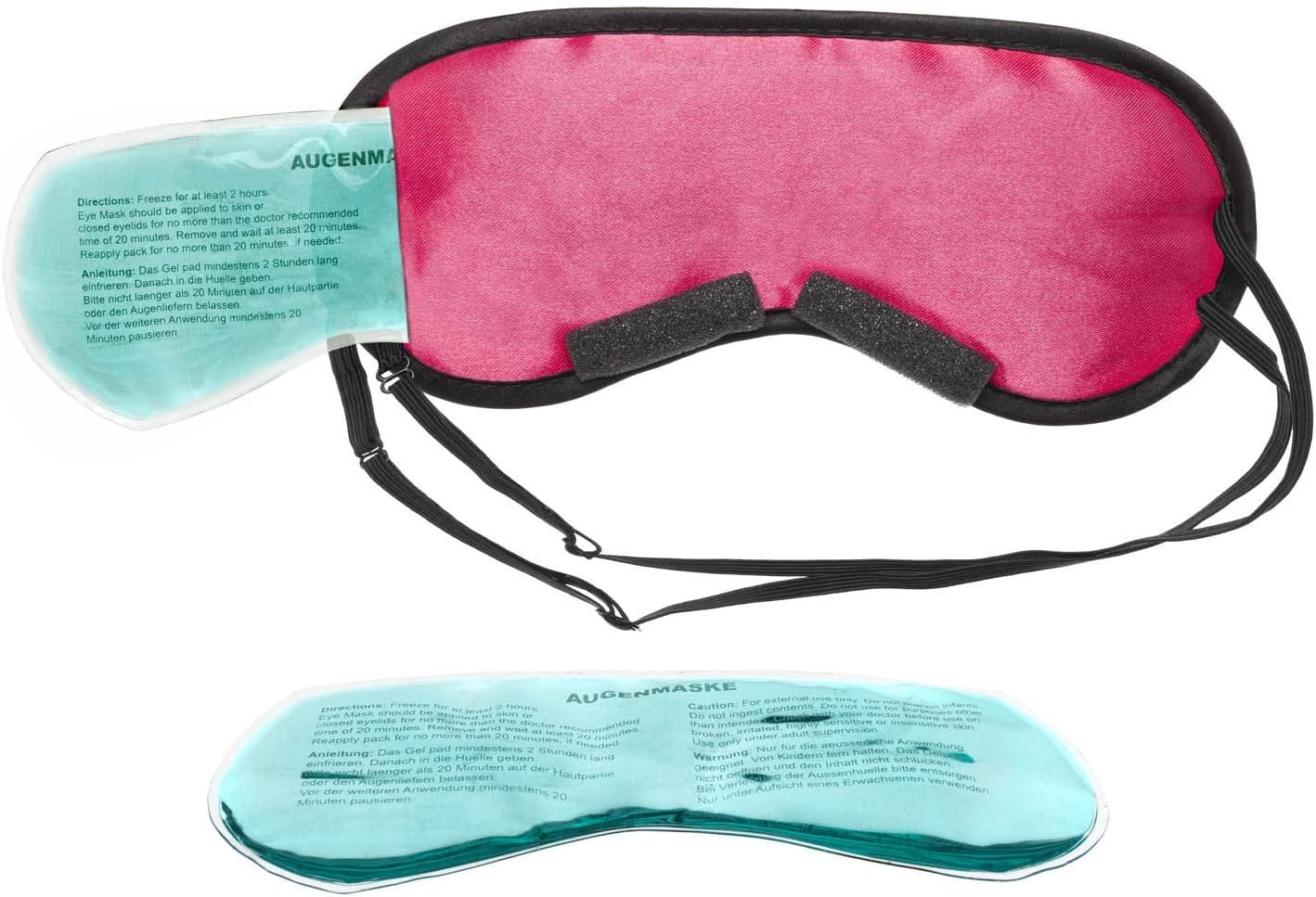 Feluna Schlafmaske mit Kühlpad – Premium Satin Augenmaske