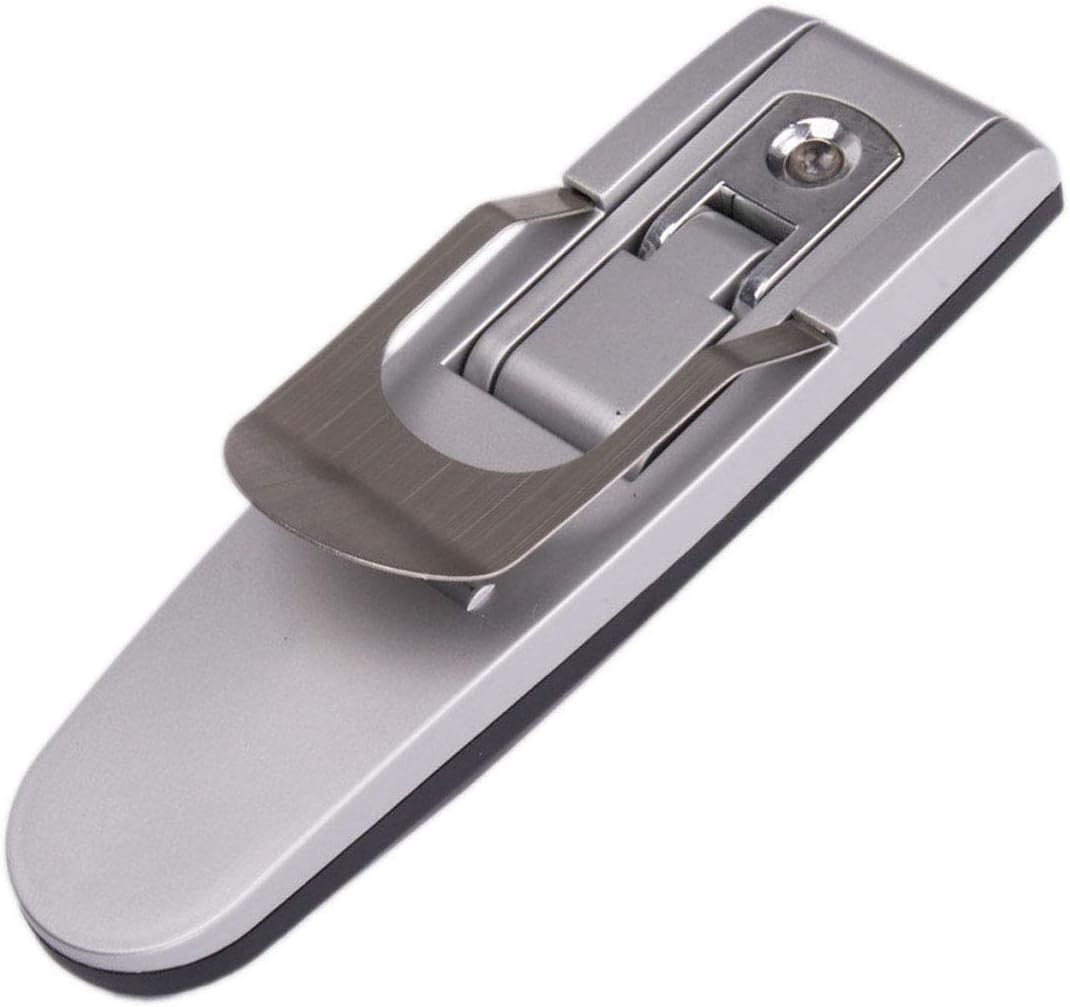 Premium LED Leselampe - Silberne Buchleuchte mit sicherem Clip