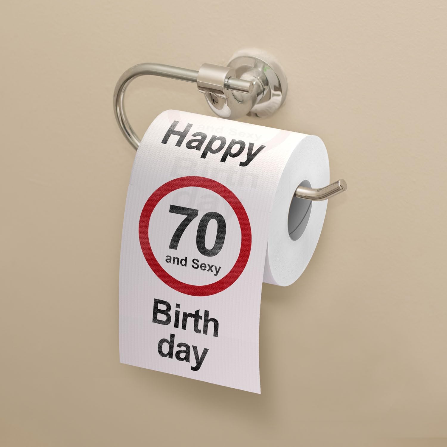 Toilettenpapier zum 70. Geburtstag - Lustiges Geburtstagsgeschenk
