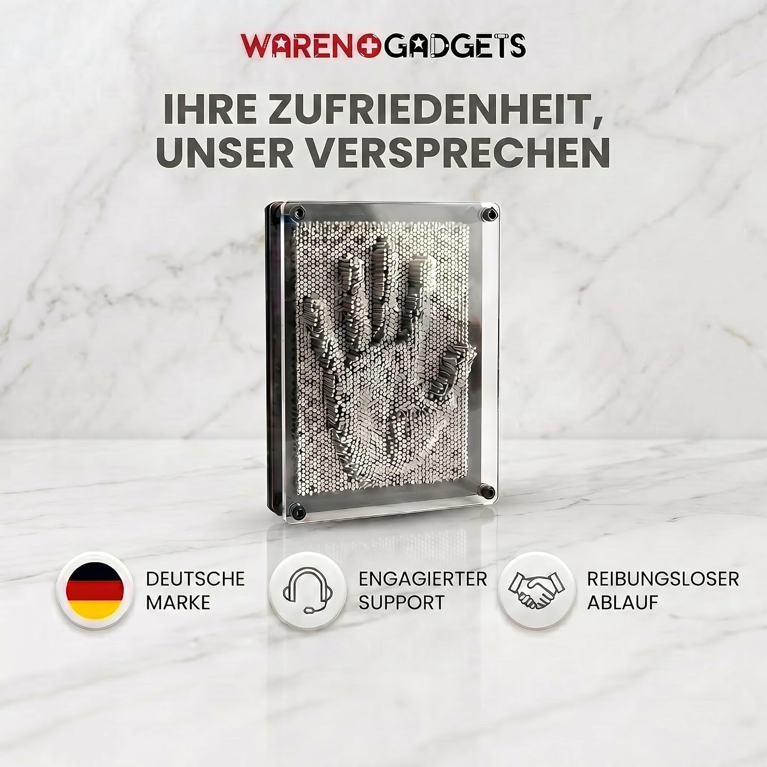Pinart Nagelbild XXL - 3D Nagelbrett für kreative Abdrücke