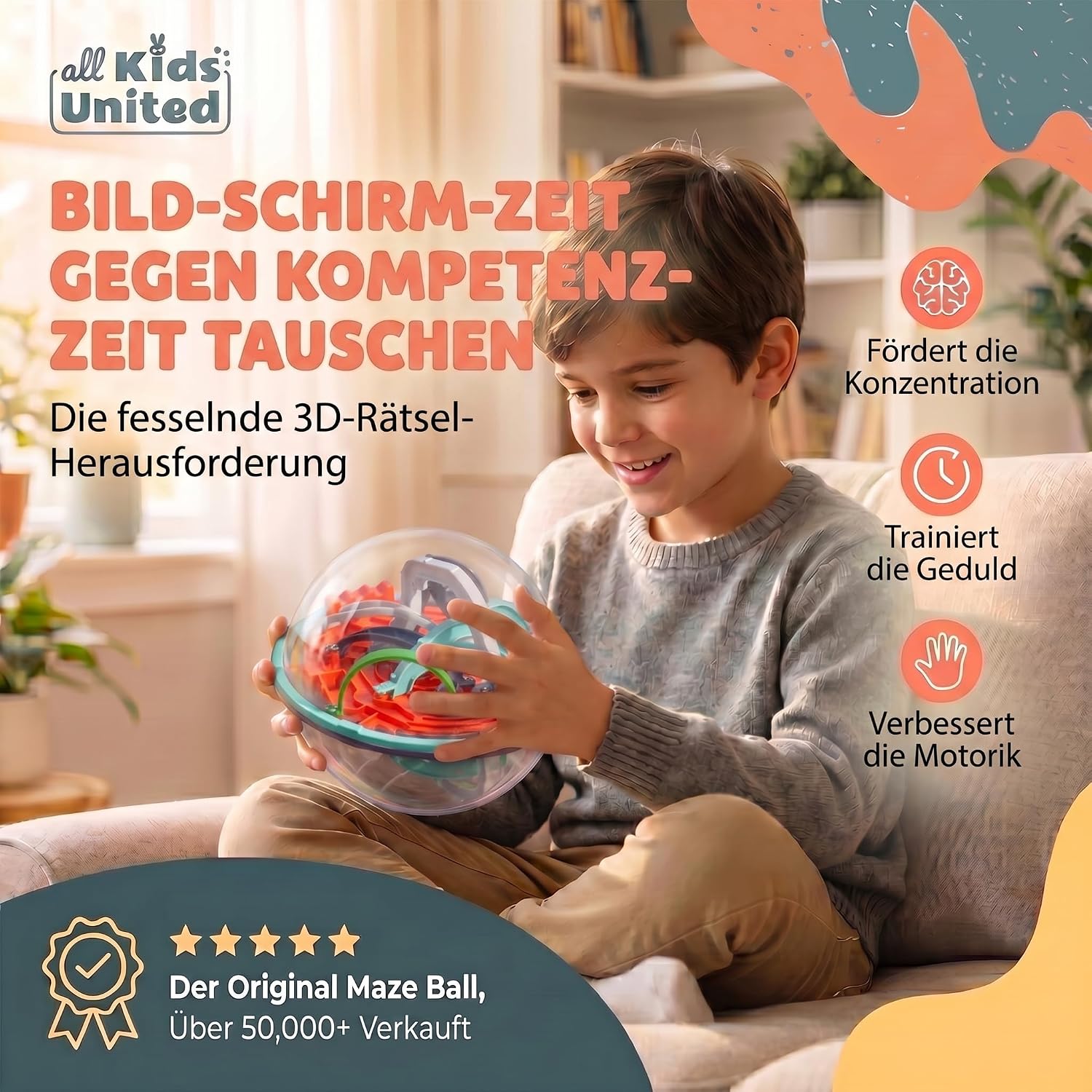 3D Kugel Labyrinth Puzzle – Magic Maze Geschicklichkeitsspiel