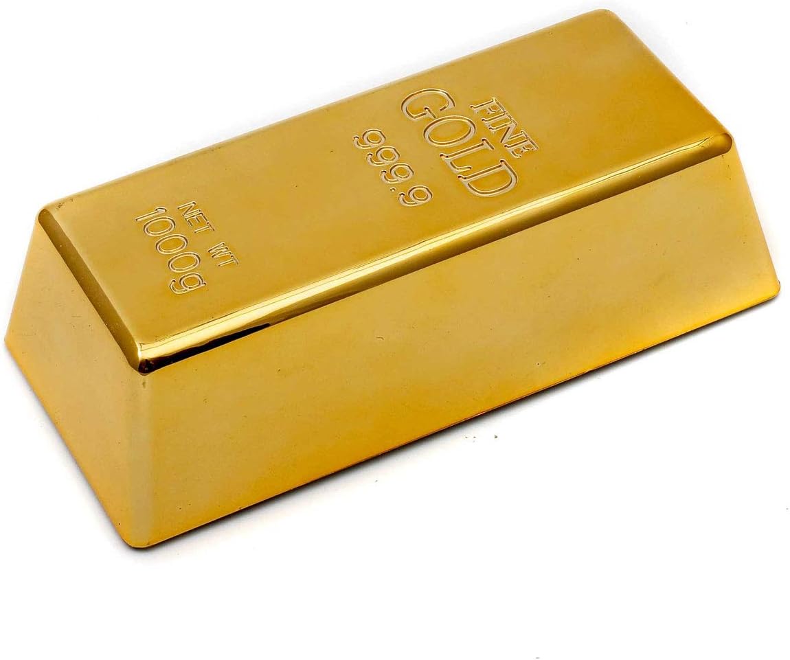 Türstopper Goldbarren - Luxus Deko-Briefbeschwerer - Gold-Optik