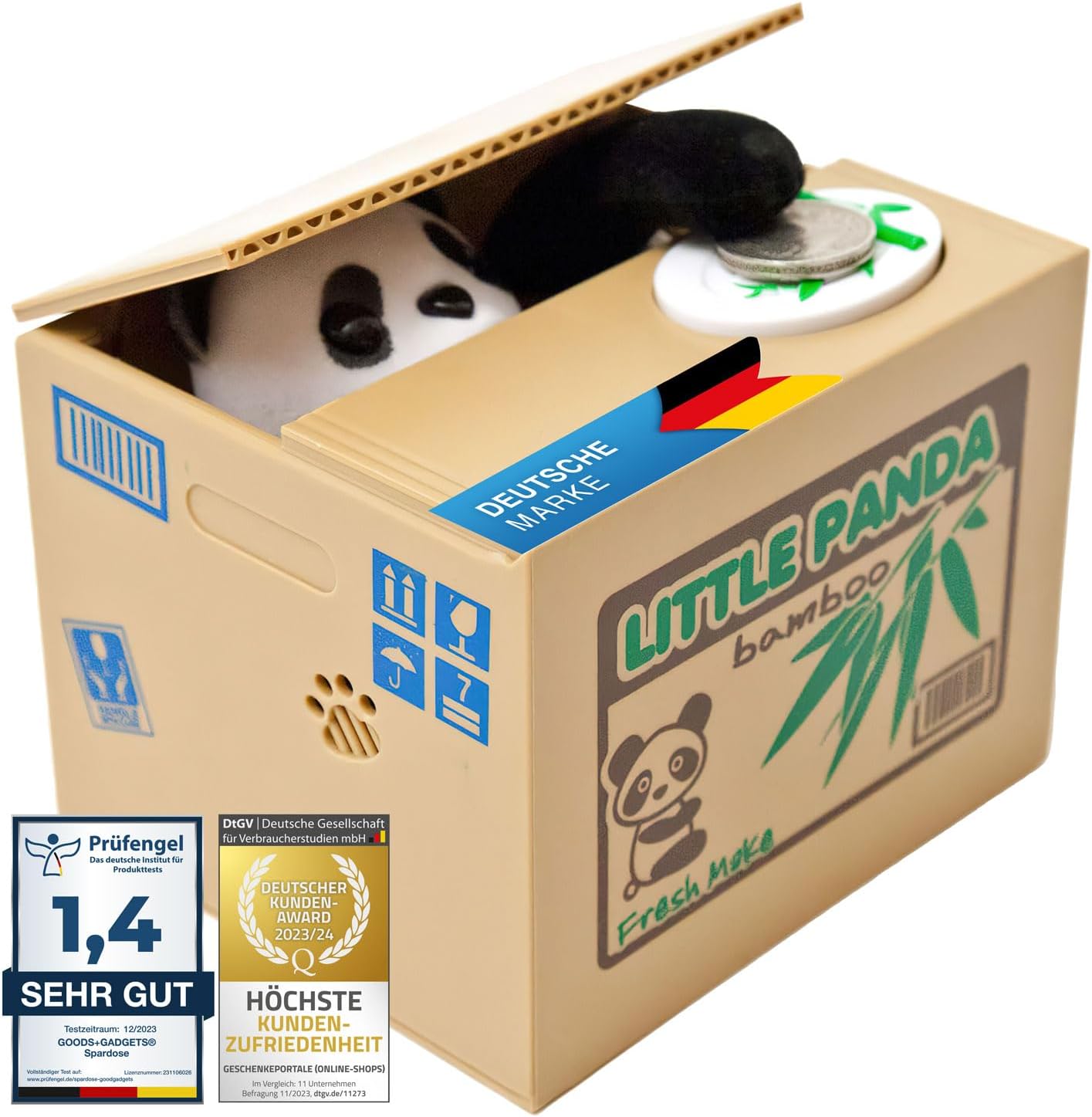 Little Panda Spardose - Lustiges elektronisches Sparschwein