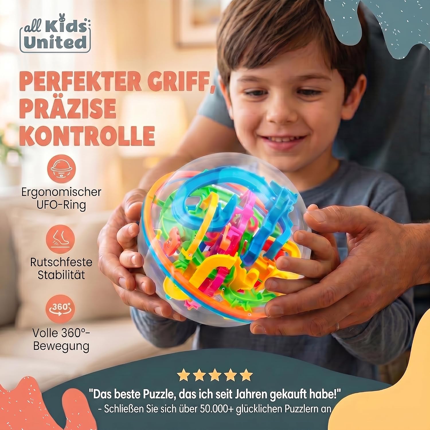 3D Kugel Labyrinth Puzzle – Magic Maze Geschicklichkeitsspiel