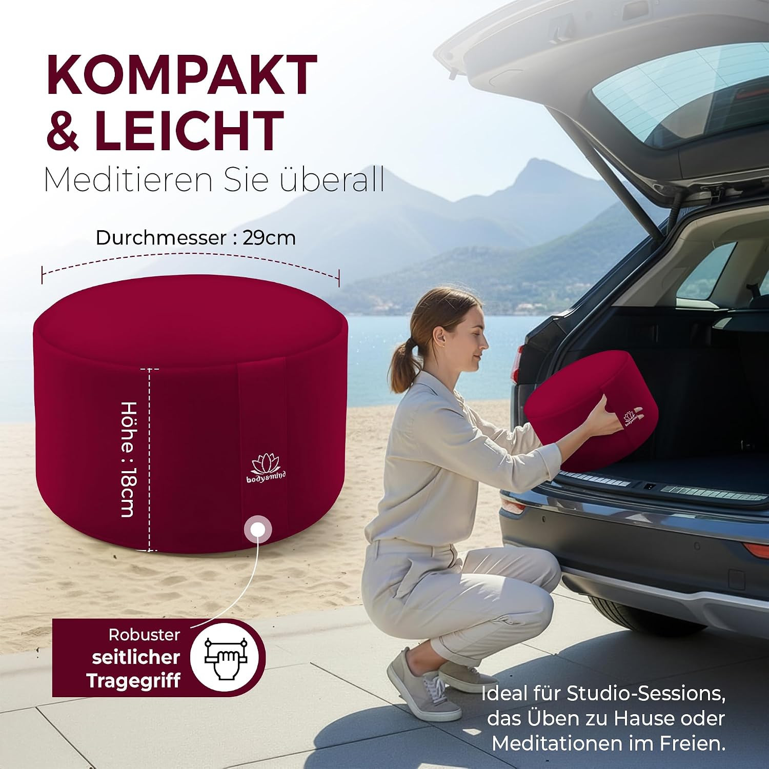 Yoga Meditationskissen - Ergonomisches Bodenkissen zur Entspannung