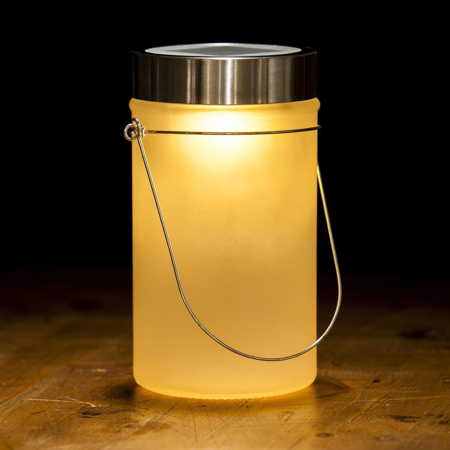 Sun Jar Solar-Laterne Blau - Witterungsbeständige LED-Dekoleuchte