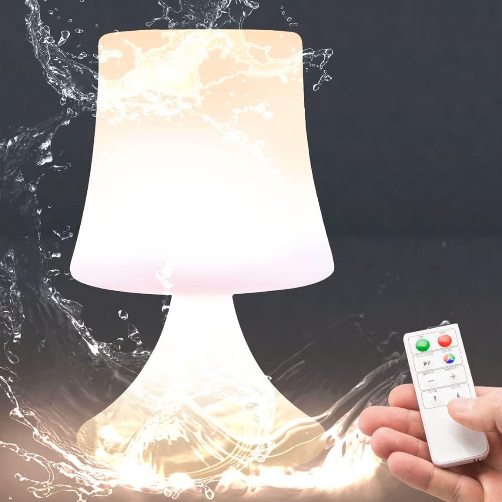 LED Outdoor Lampe mit Akku - Wasserfeste Tisch- & Hängeleuchte