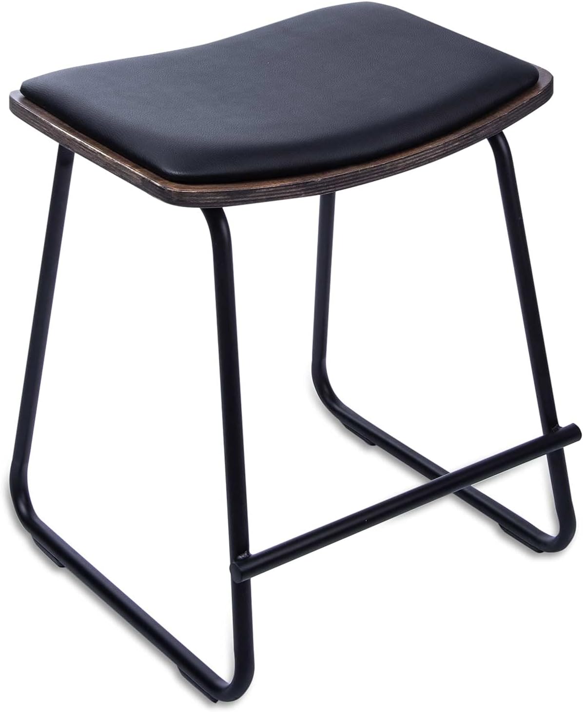 #LAZE Barhocker Metall & Kunstleder – Moderner Barstuhl 77 cm