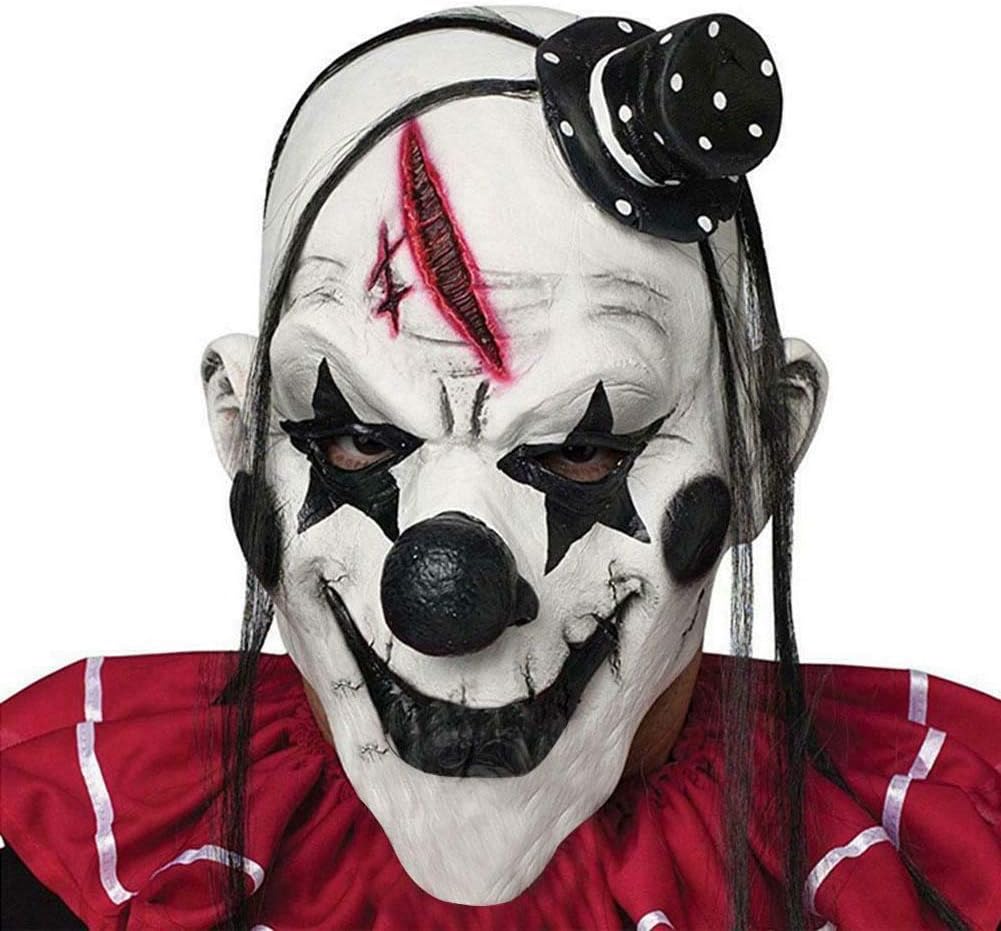 Horror Clownmaske - Gruselige Latex-Vollmaske für Halloween