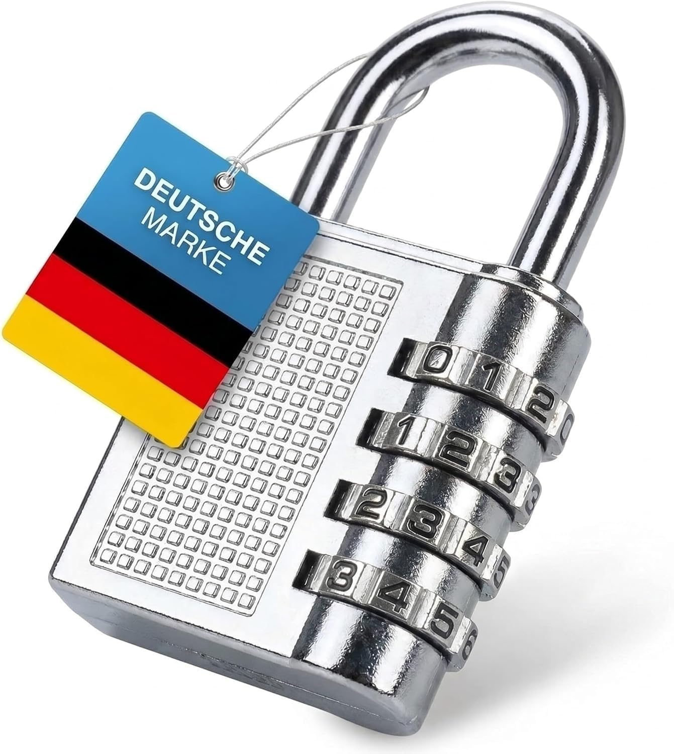 Zahlenschloss Vorhängeschloss mit 4-stelligem Code - Robust & Sicher