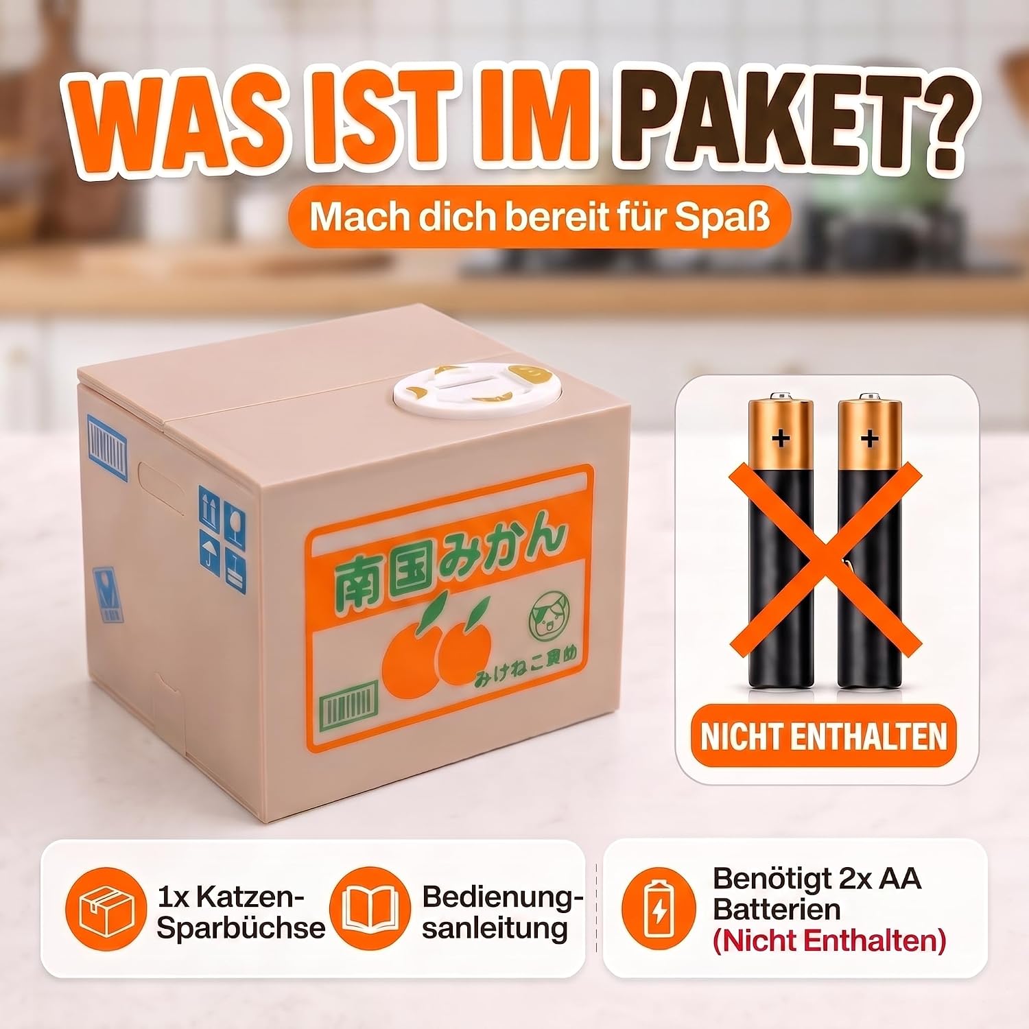 Pfötchen-Spardose: Interaktive Katzen-Sparbüchse für Münzen