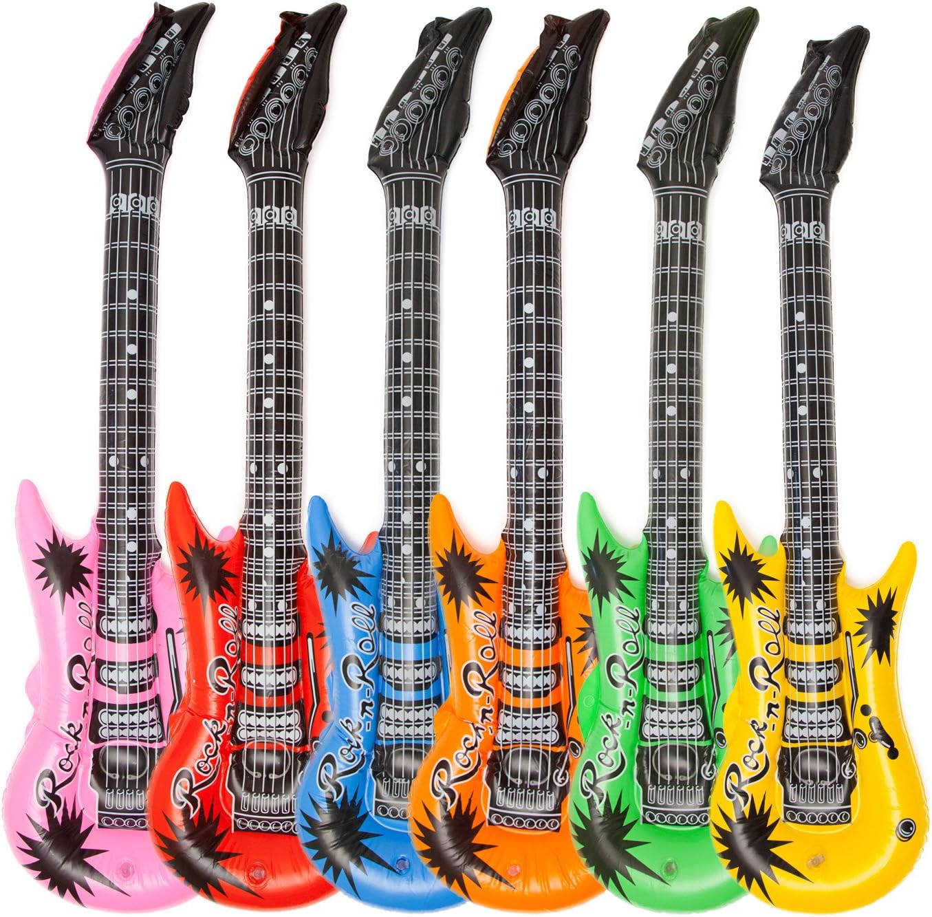 Luftgitarre 100cm - Aufblasbare Rockstar-Gitarre für Partys