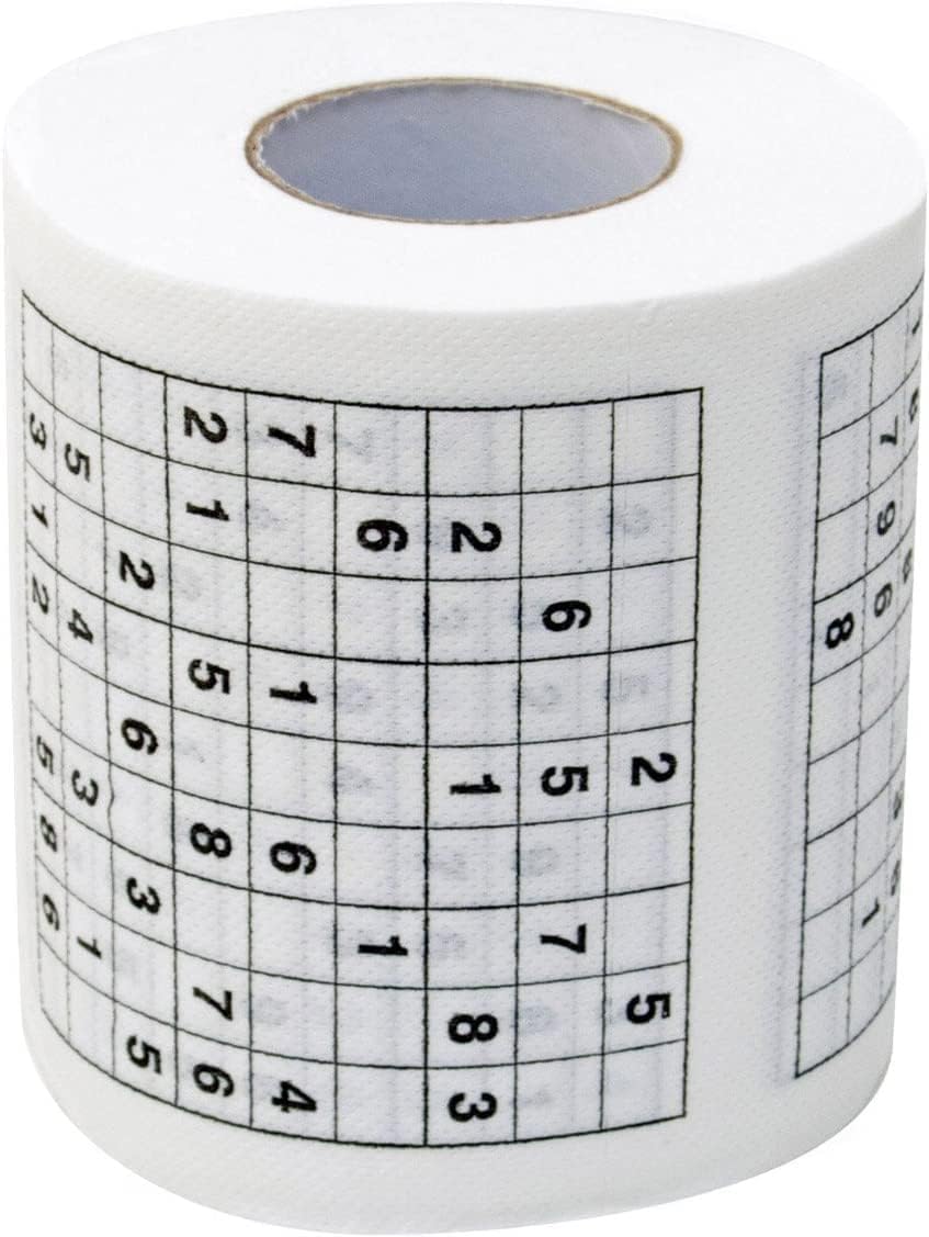 Sudoku-Klopapier - Witziges Rätsel-Toilettenpapier als Geschenkidee