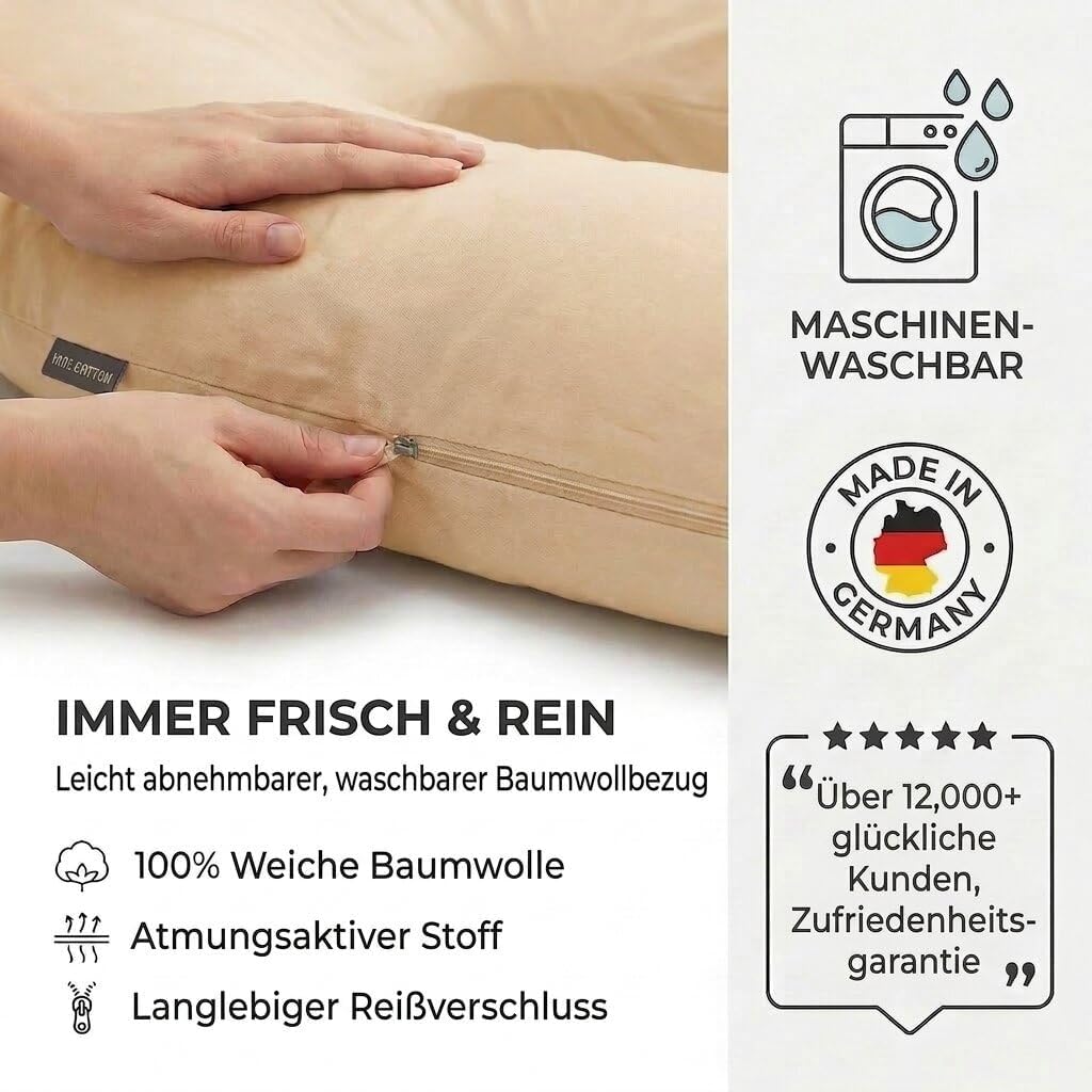U-Form Schwangerschaftskissen & Seitenschläferkissen Stillkissen