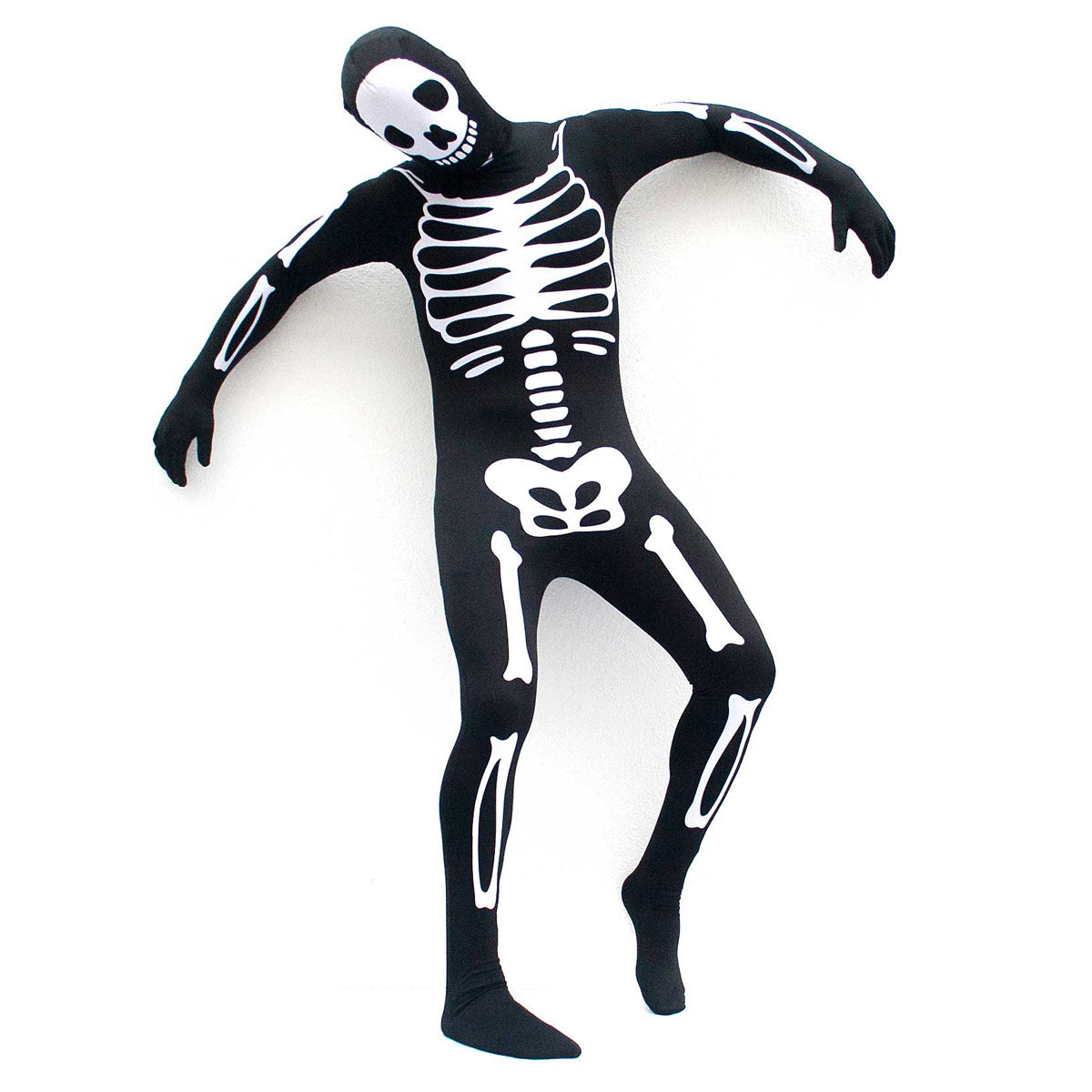 Anzug-Skelett-Halloween-Kostuem