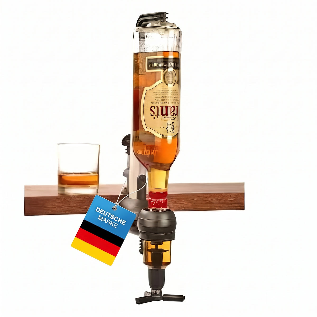 Bar-Butler Spirituosenspender 4cl – Stabile 1-fach Flaschenhalterung