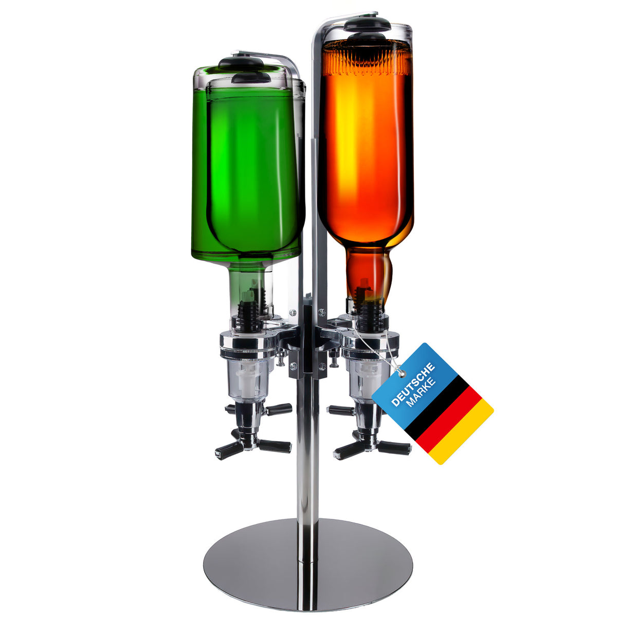 4-fach Wand-Spirituosenspender - Hochwertiger Bar-Butler & Portionierer