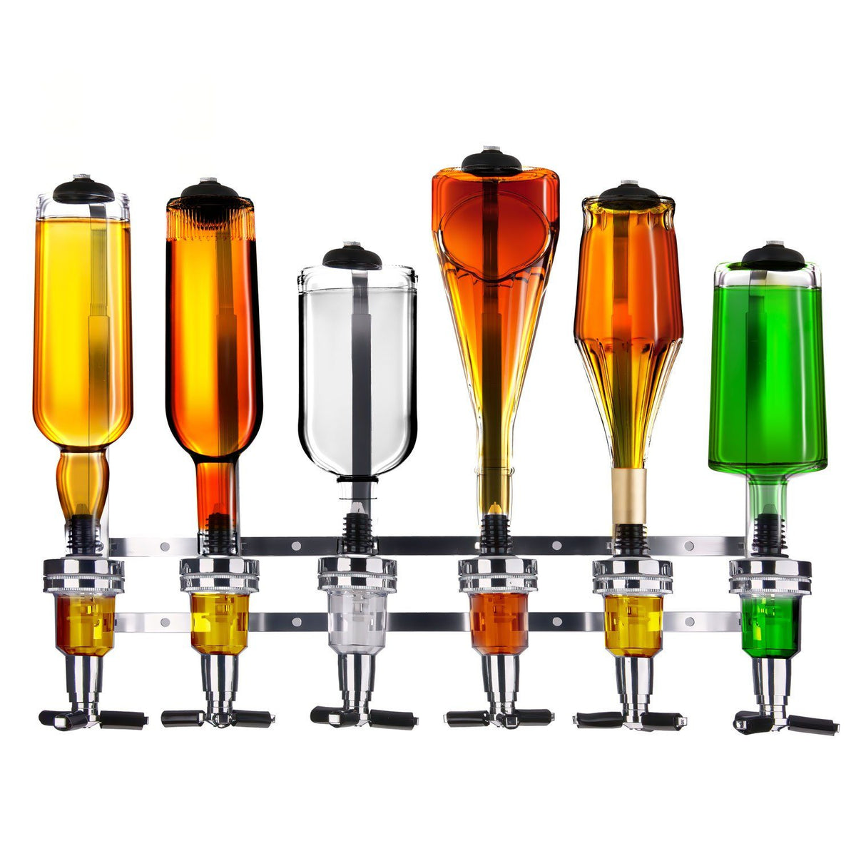 4-fach Wand-Spirituosenspender - Hochwertiger Bar-Butler & Portionierer