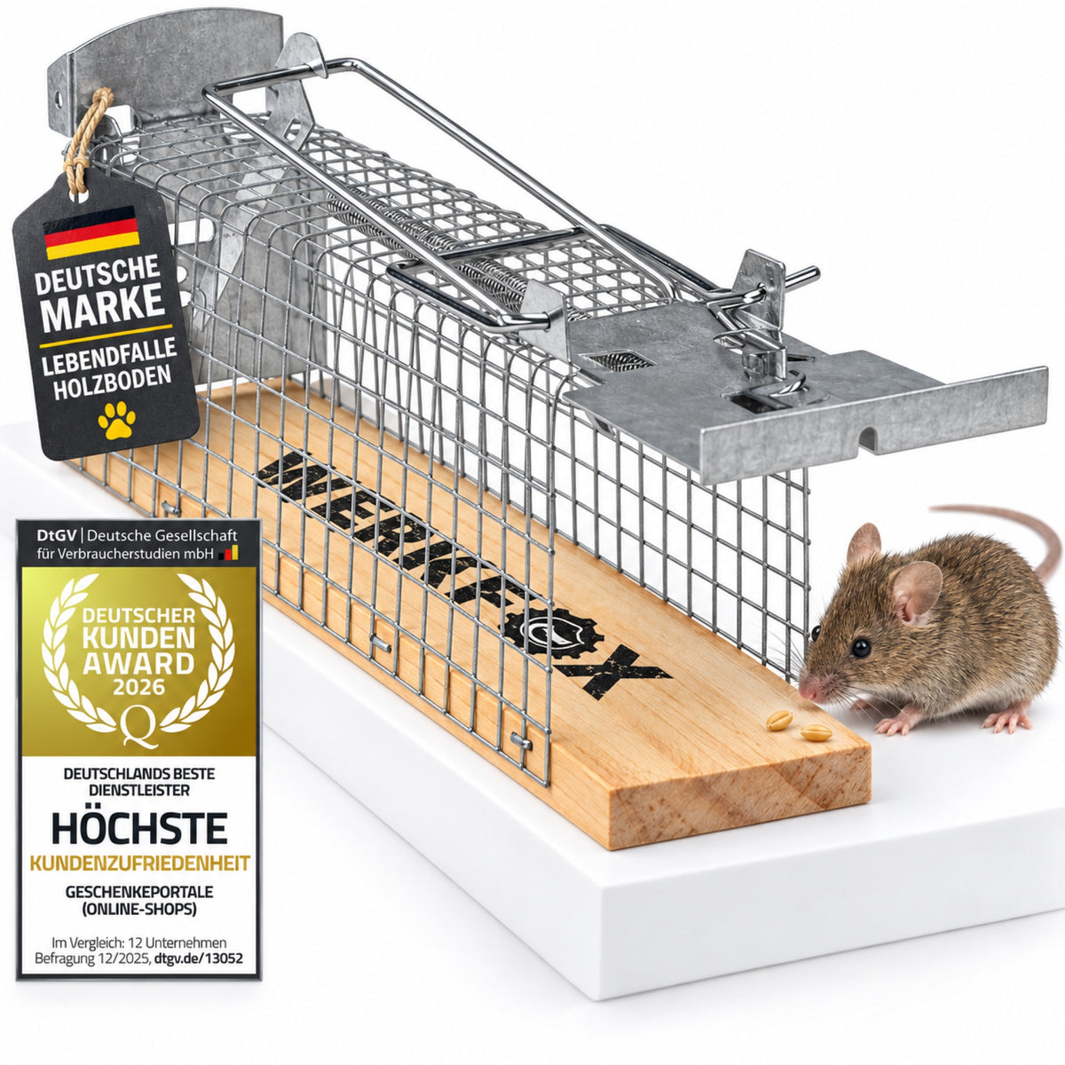 Tierfreundliche Mausefalle 4er Set – Humane Lebendfalle