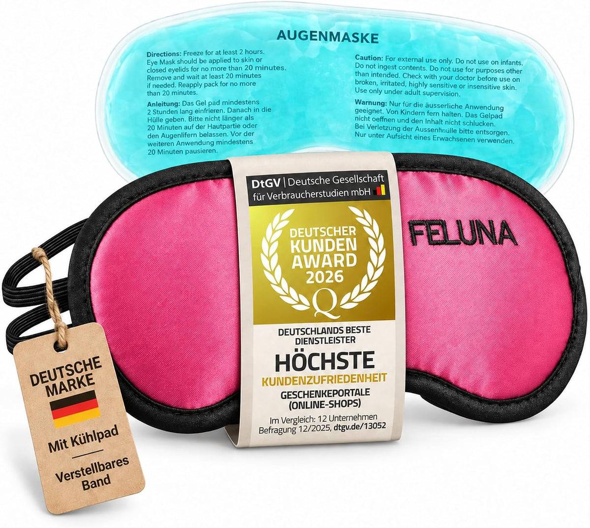 Feluna Schlafmaske – Pink #Farbe_Pink