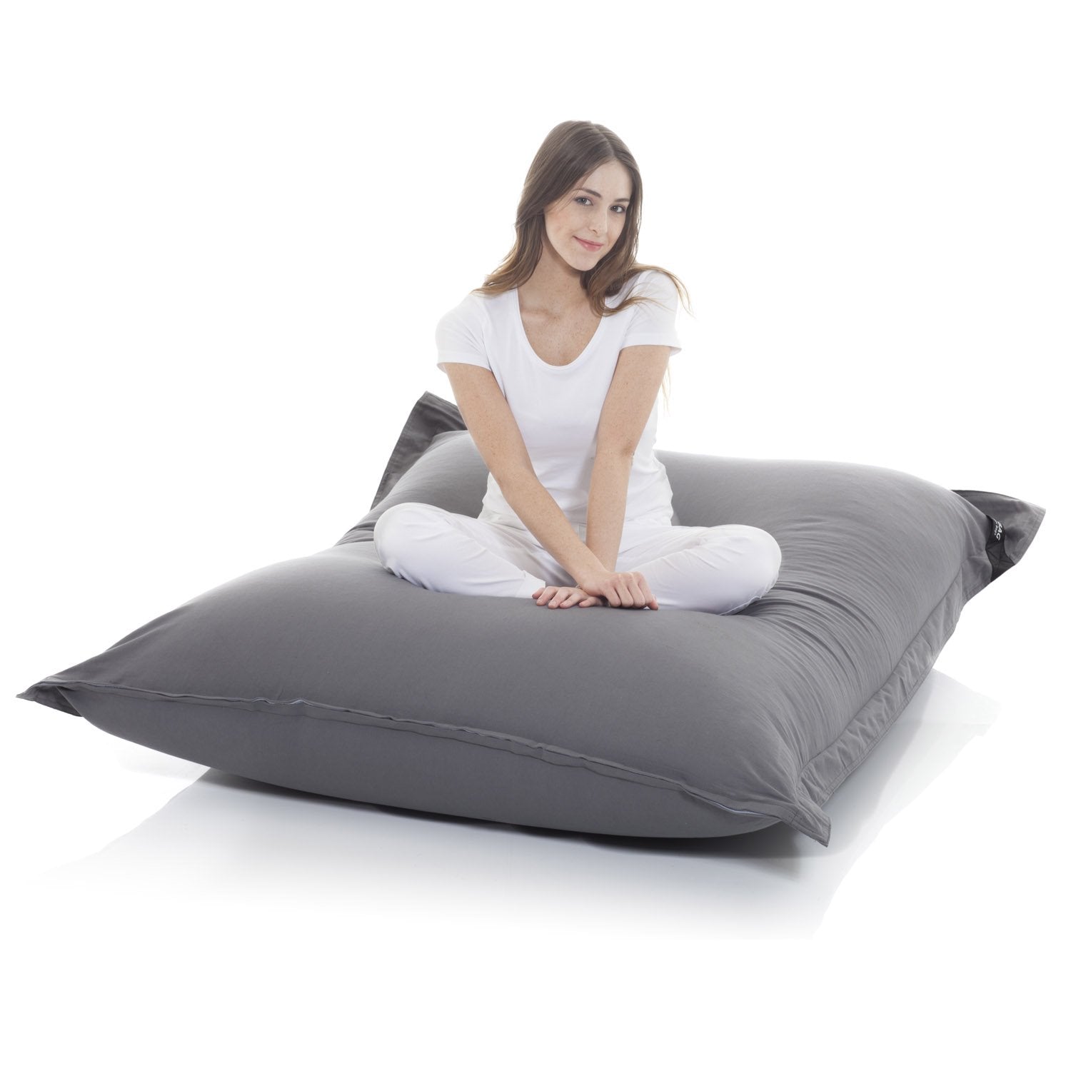Baumwoll-Lazy-Bag-Dunkelgrau