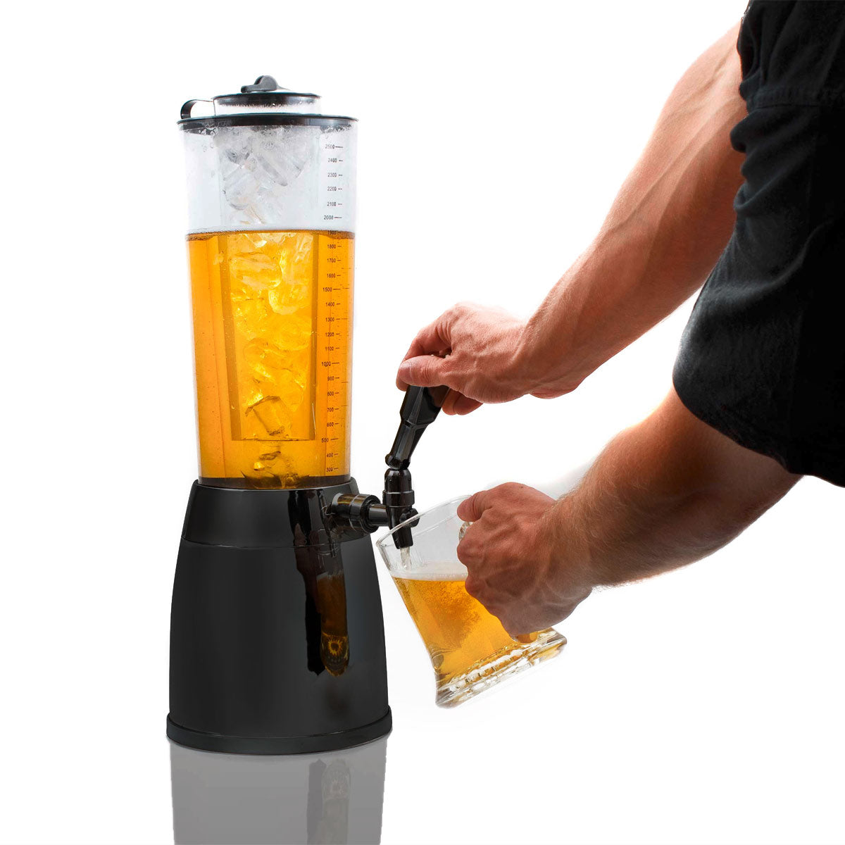 Biertower - Biersäule 4 Liter - Trinksäule XXL mit Kühlung
