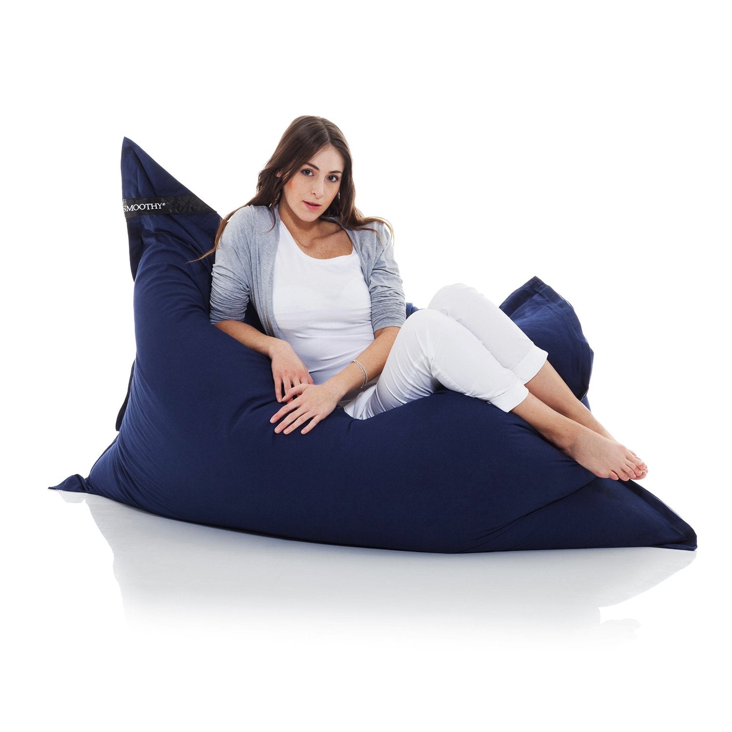 Cotton-blau-Sitzkissen