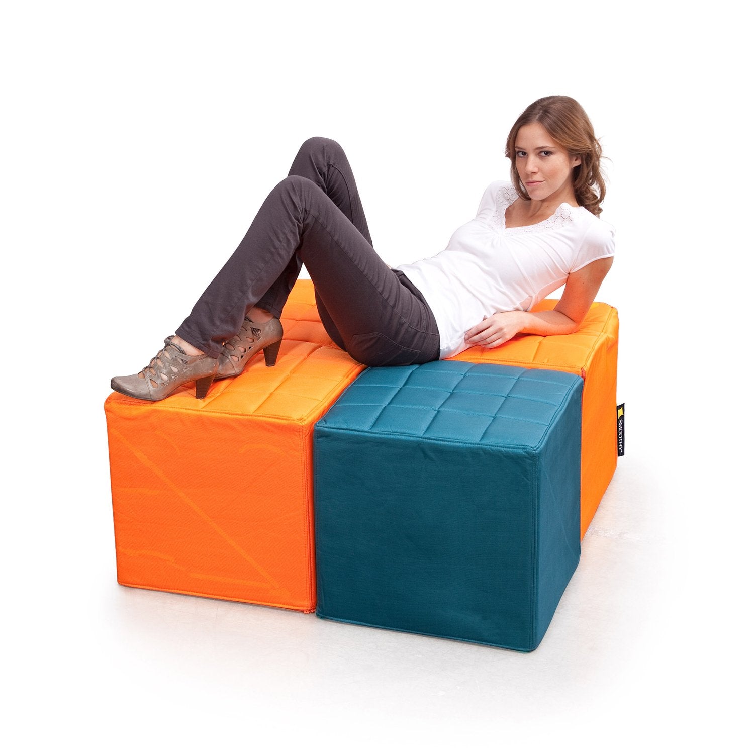 Cube-Sitzwurfel-Orange