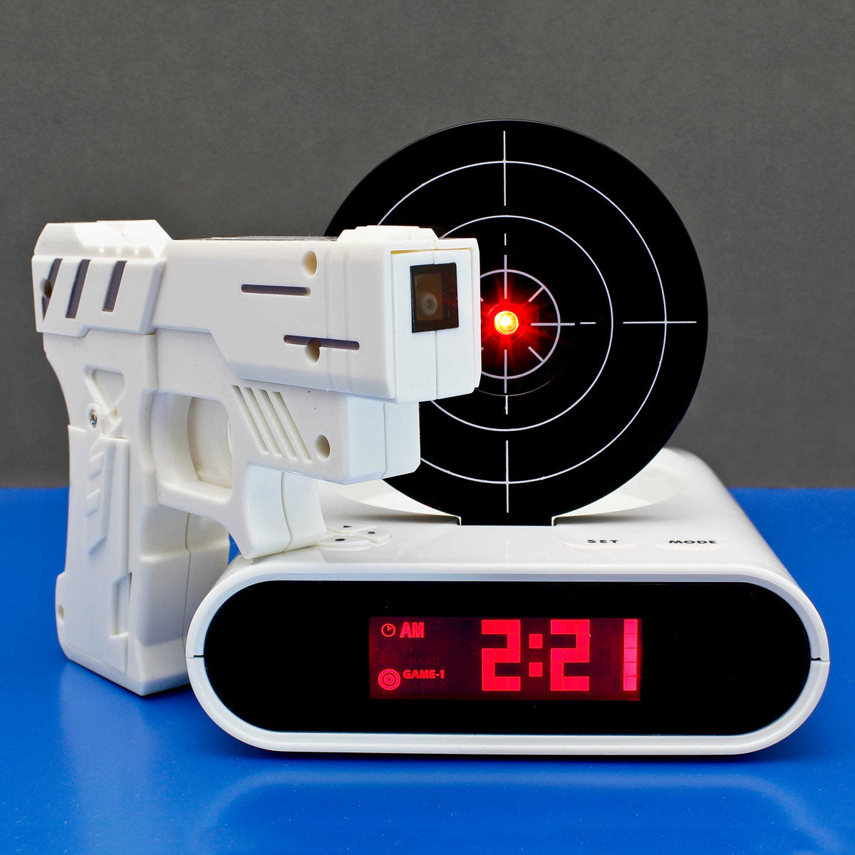 Gadget-Wecker-mit-Infrarot-Laser-Pistole