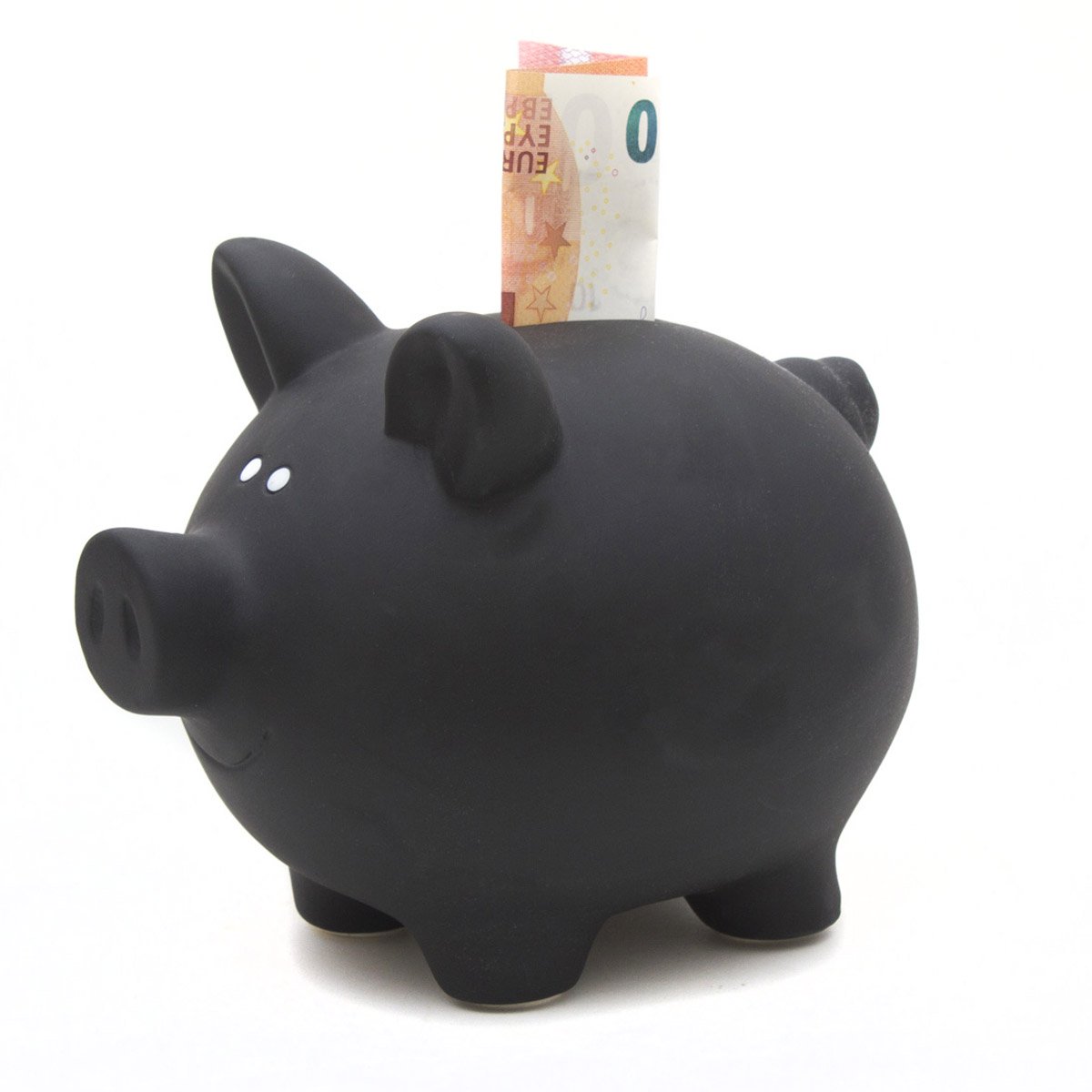 Schwarzes-Sparschwein-aus-Ton
