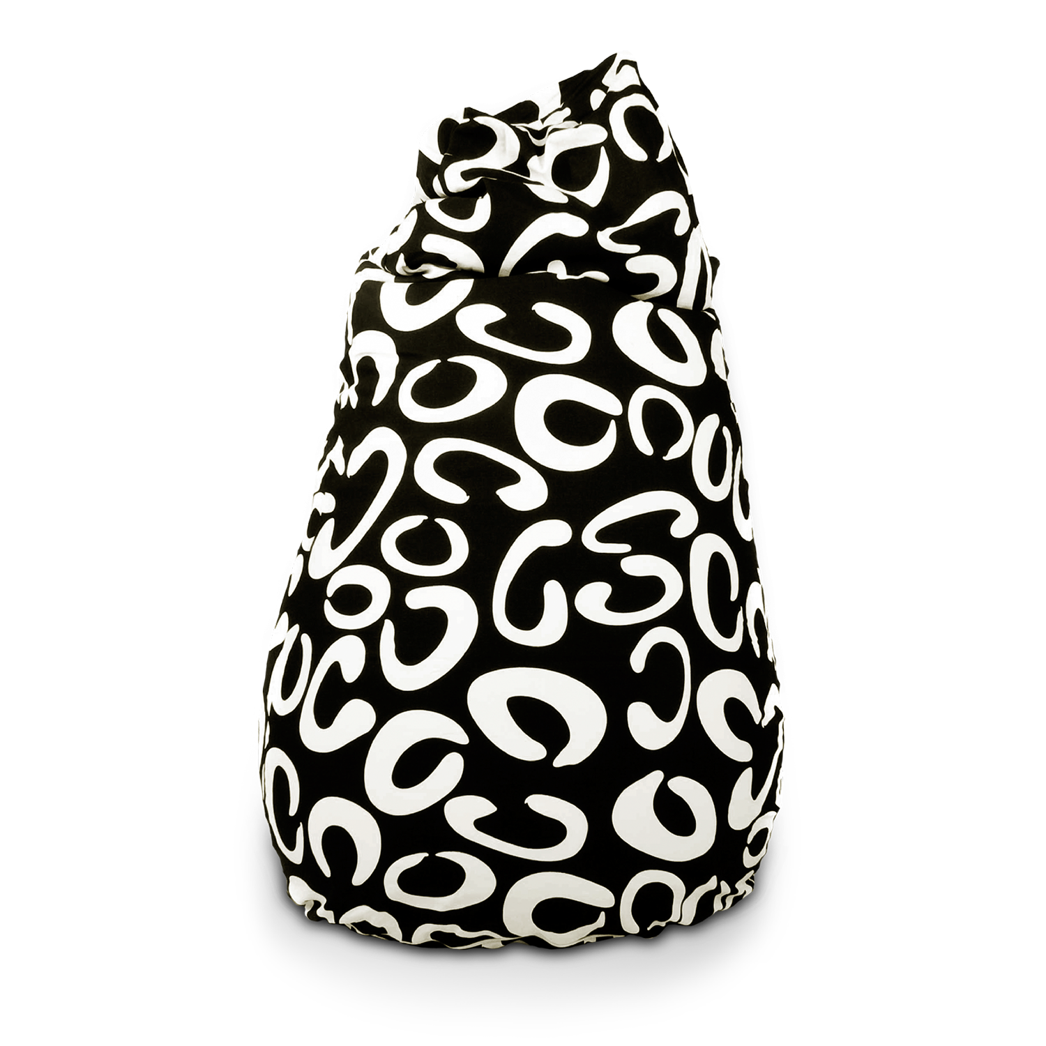 Sitzsack-Smoothy-Junior-Beany-schwarz-weiss