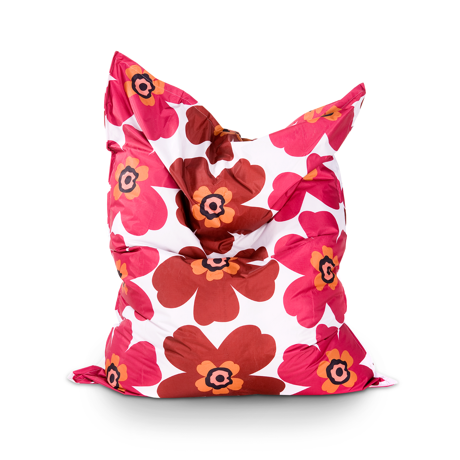 Smoothy-Sitzkissen-Floralia-rot-braun