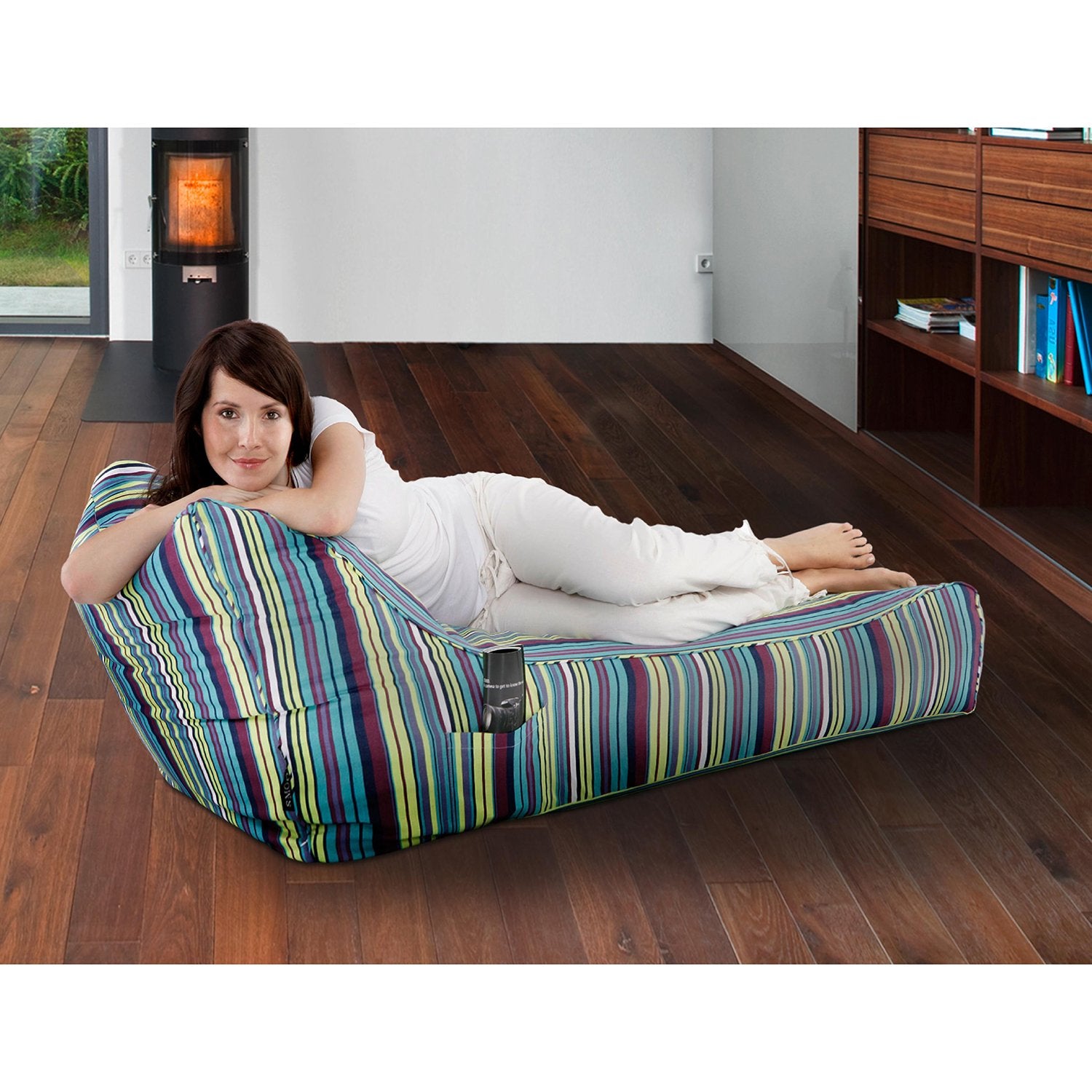 Smoothy-Sitzkissen-Lounge-Daybed-gestreift