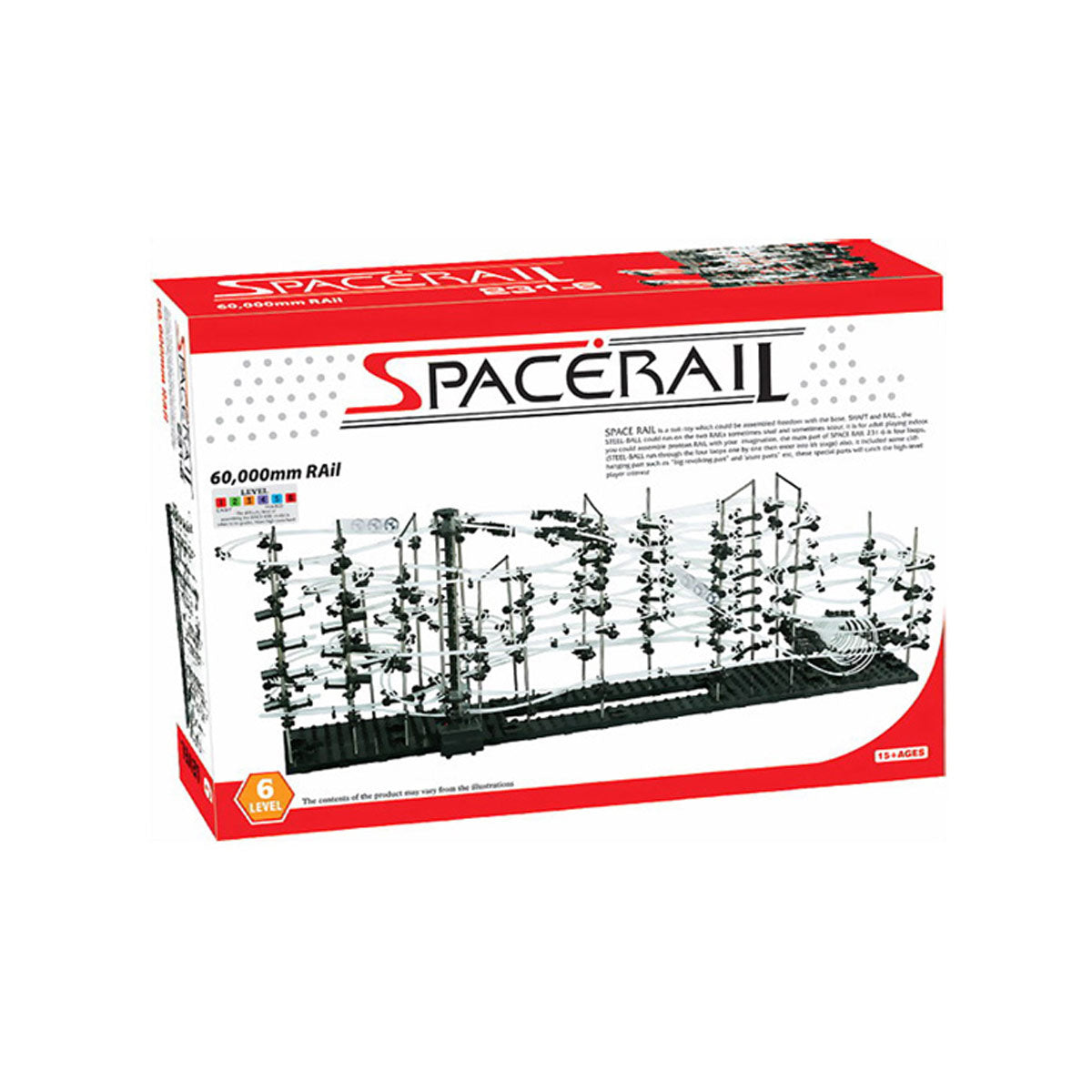 Spacewarp-Space-Rail-Murmelbahn-Level-6-mit-60-Meter-Laenge