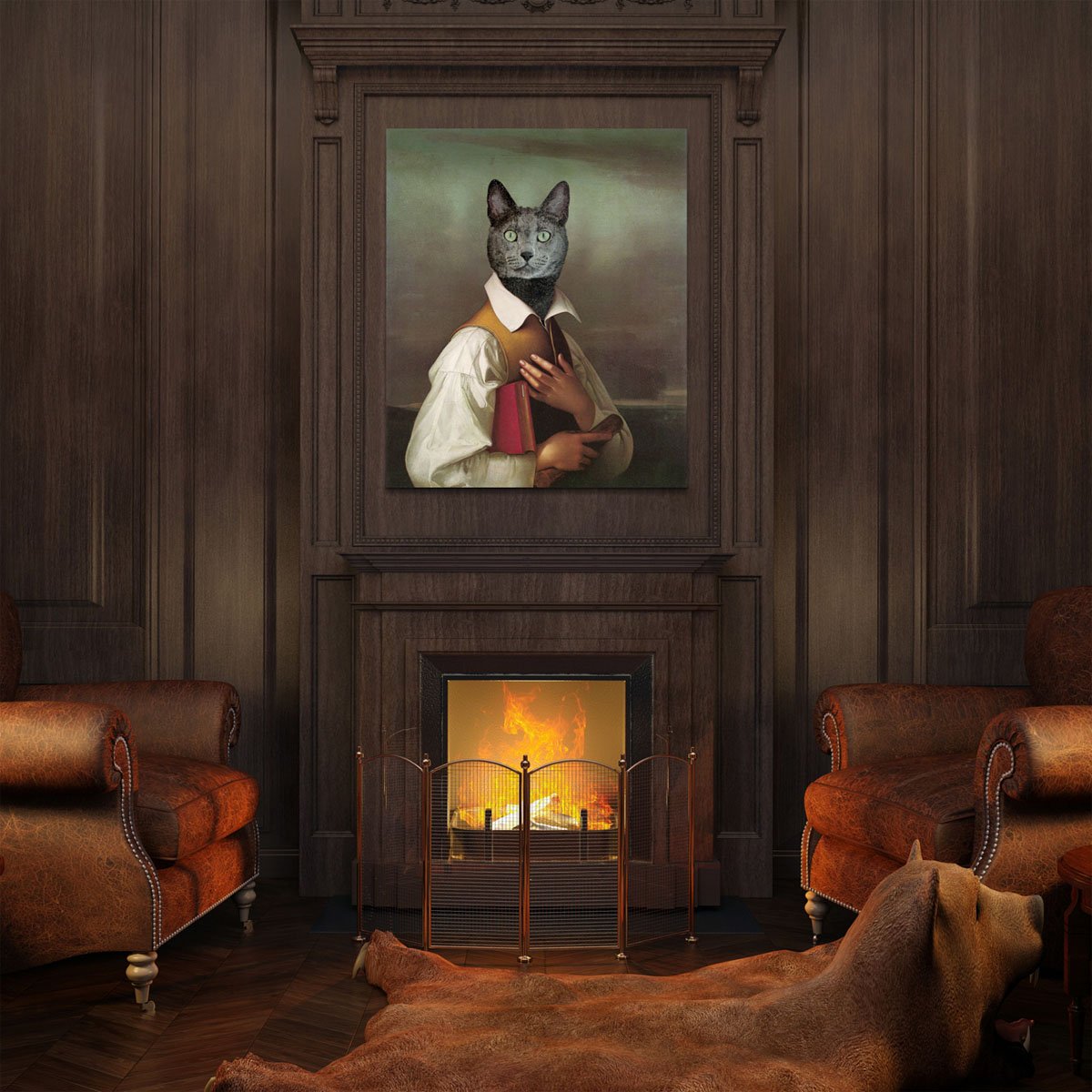 Tiergemaelde-Katze