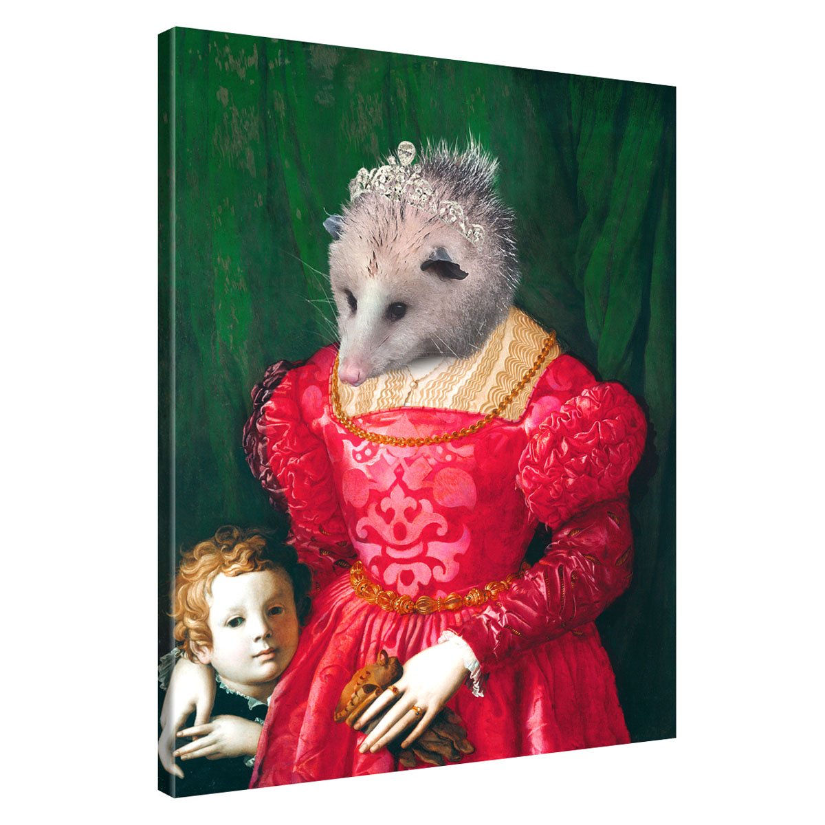 Tiergemaelde-Koenigin-Igletta-von-Opossum