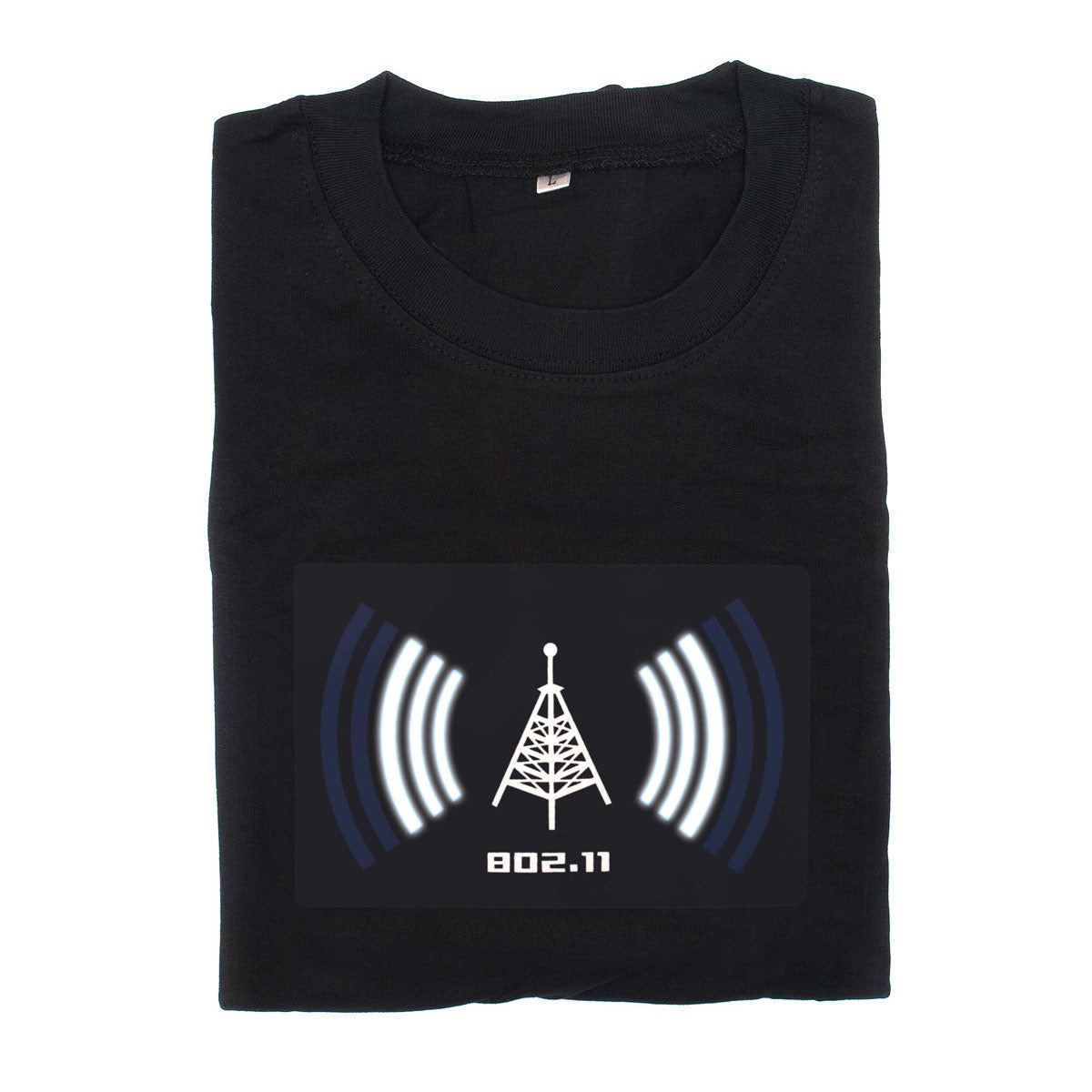 Wifi-WLAN-T-Shirt-mit-equalizer-Panel