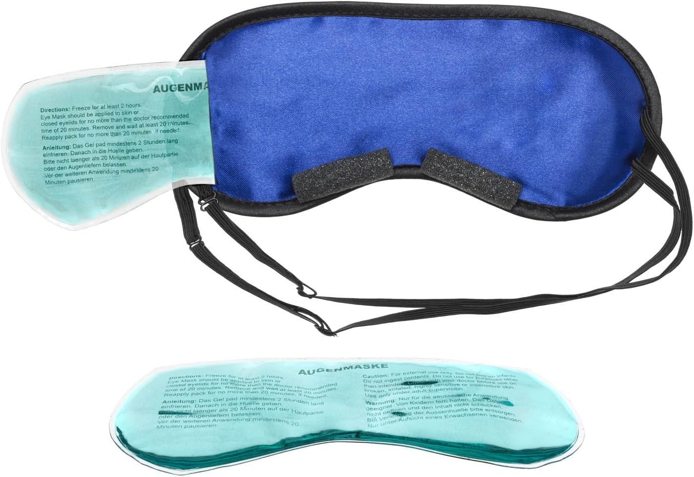 Feluna Schlafmaske mit Kühlpad – Premium Satin Augenmaske