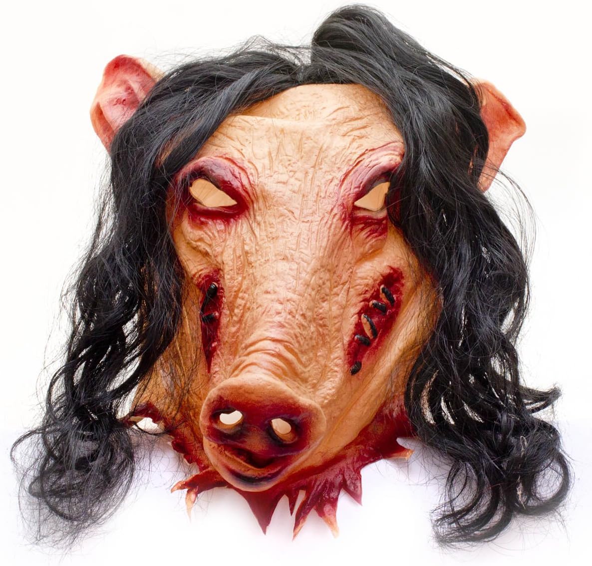 Horror Schweine Maske - Gruselige Halloween Latex-Vollmaske