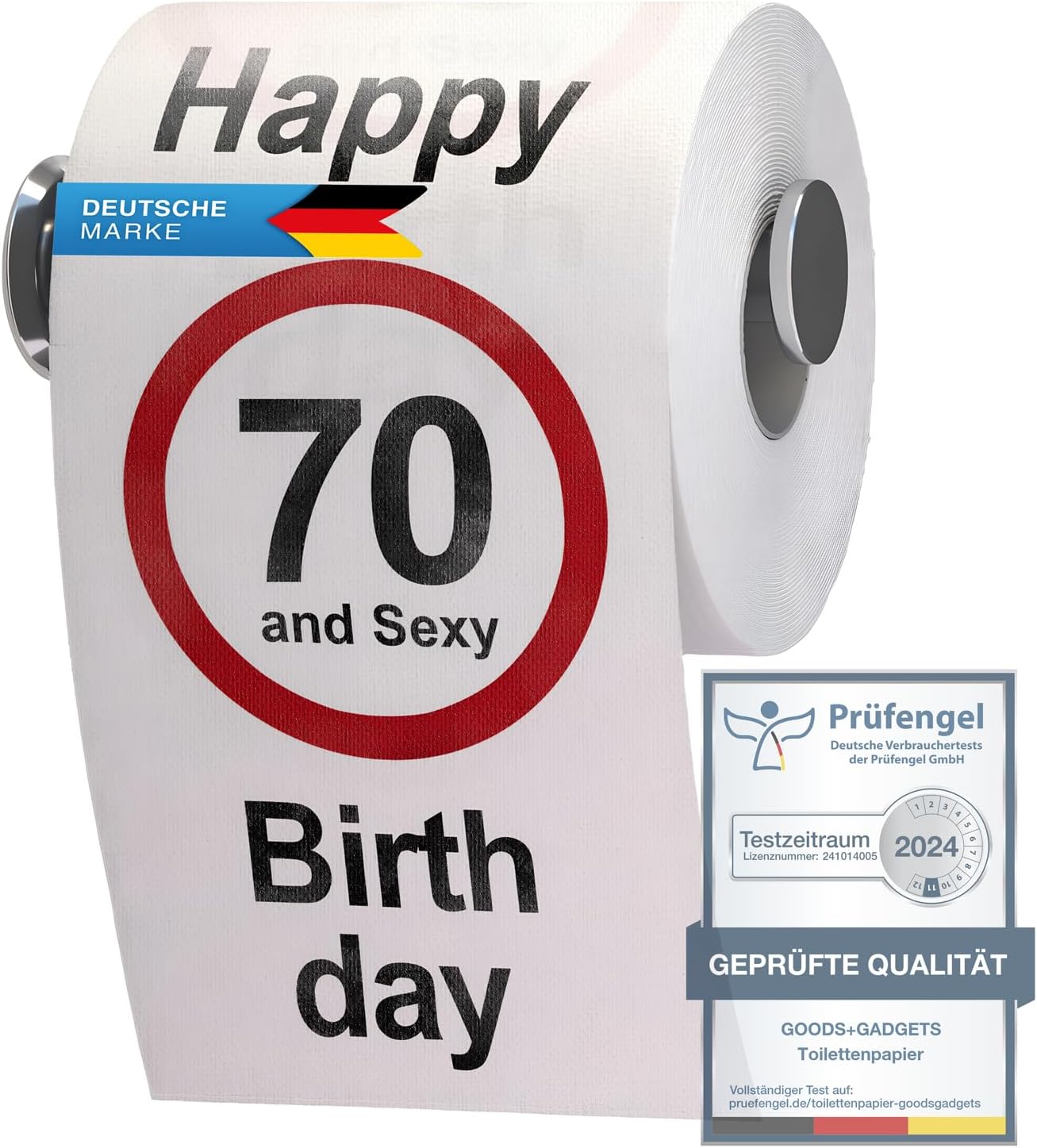 Toilettenpapier zum 70. Geburtstag - Lustiges Geburtstagsgeschenk