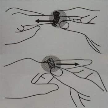 Yin Yang Massagering 2er-Set - Edelstahl Akupressur-Ringe