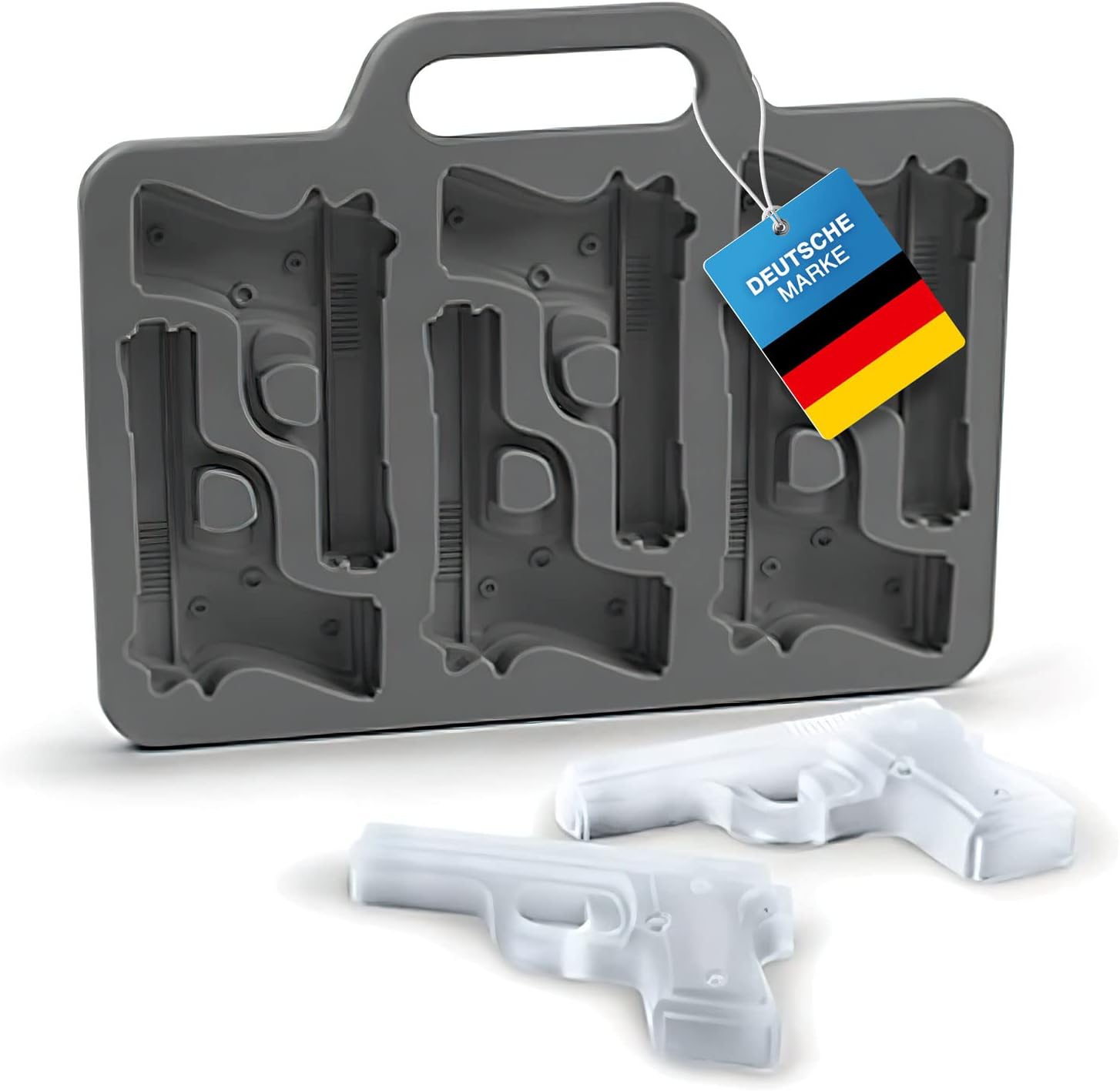 Silikon Eiswürfelform Pistole – 6er Eis-Maker für Cocktails & Party